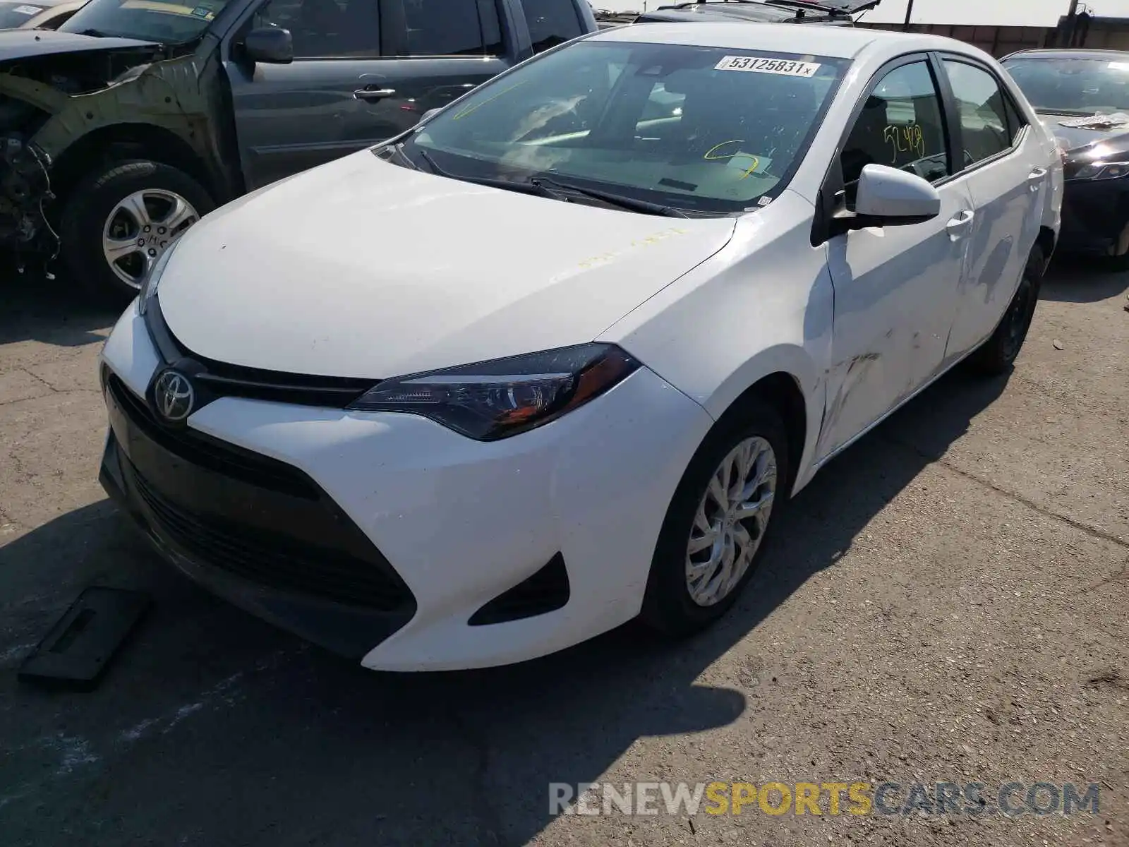 2 Photograph of a damaged car 5YFBURHE4KP935449 TOYOTA COROLLA 2019