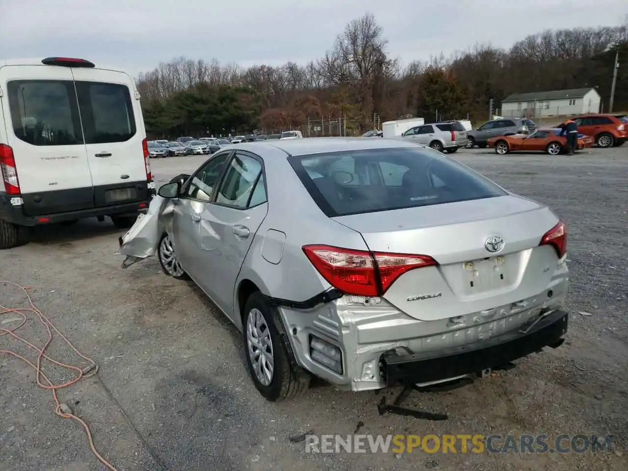 3 Photograph of a damaged car 5YFBURHE4KP935452 TOYOTA COROLLA 2019