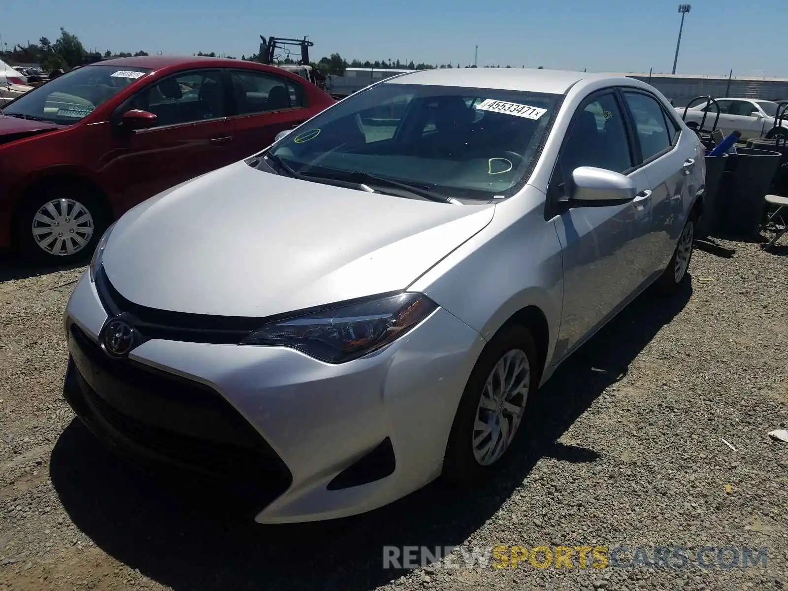 2 Photograph of a damaged car 5YFBURHE4KP935869 TOYOTA COROLLA 2019