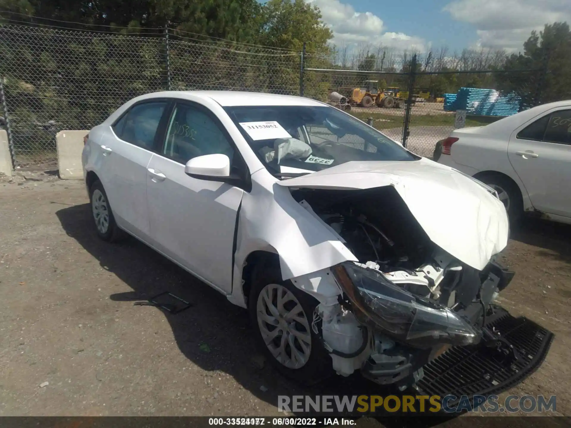 1 Photograph of a damaged car 5YFBURHE4KP935872 TOYOTA COROLLA 2019