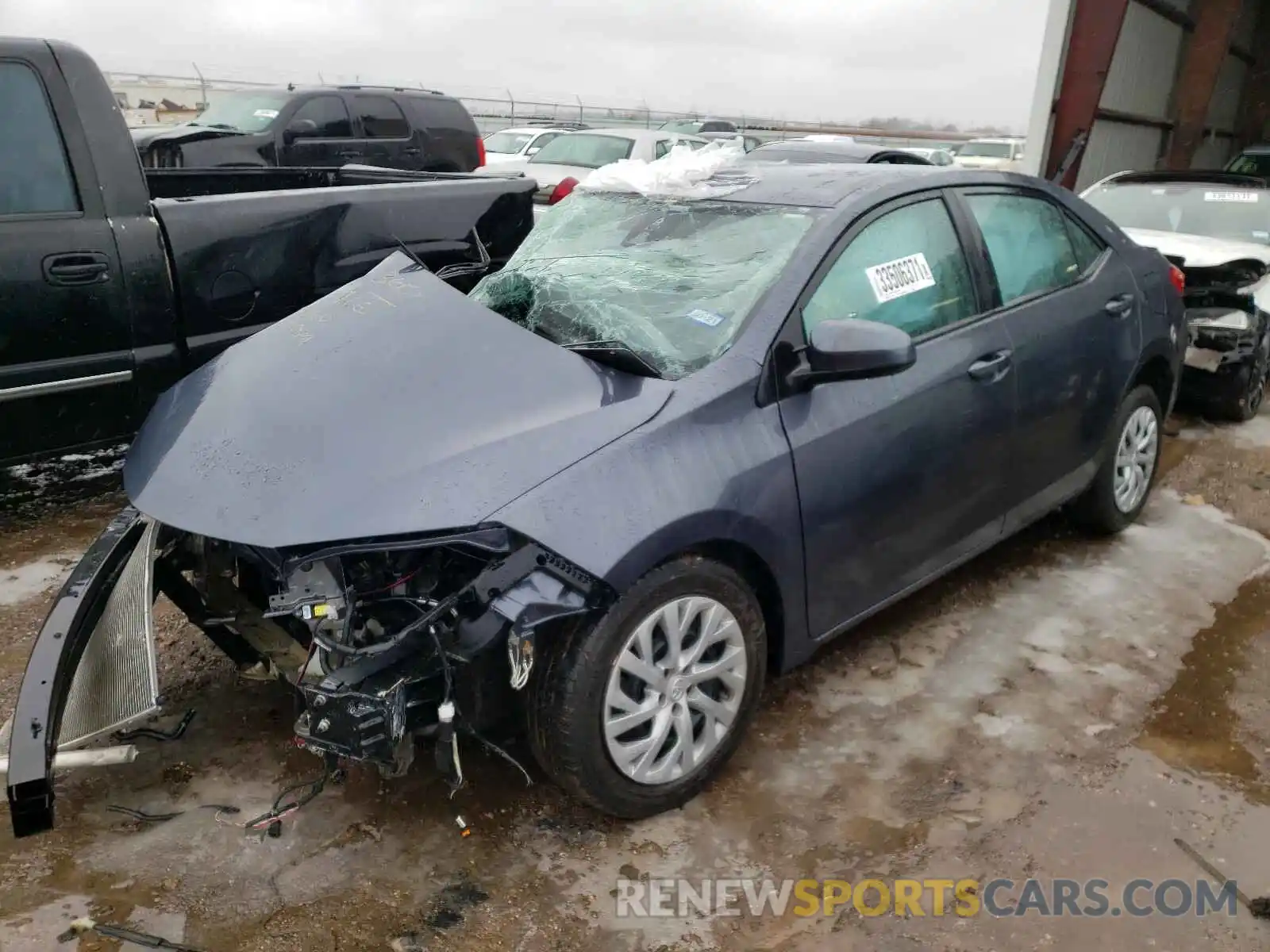 2 Photograph of a damaged car 5YFBURHE4KP936133 TOYOTA COROLLA 2019