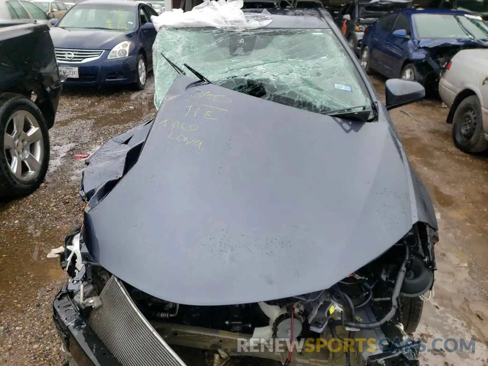 7 Photograph of a damaged car 5YFBURHE4KP936133 TOYOTA COROLLA 2019