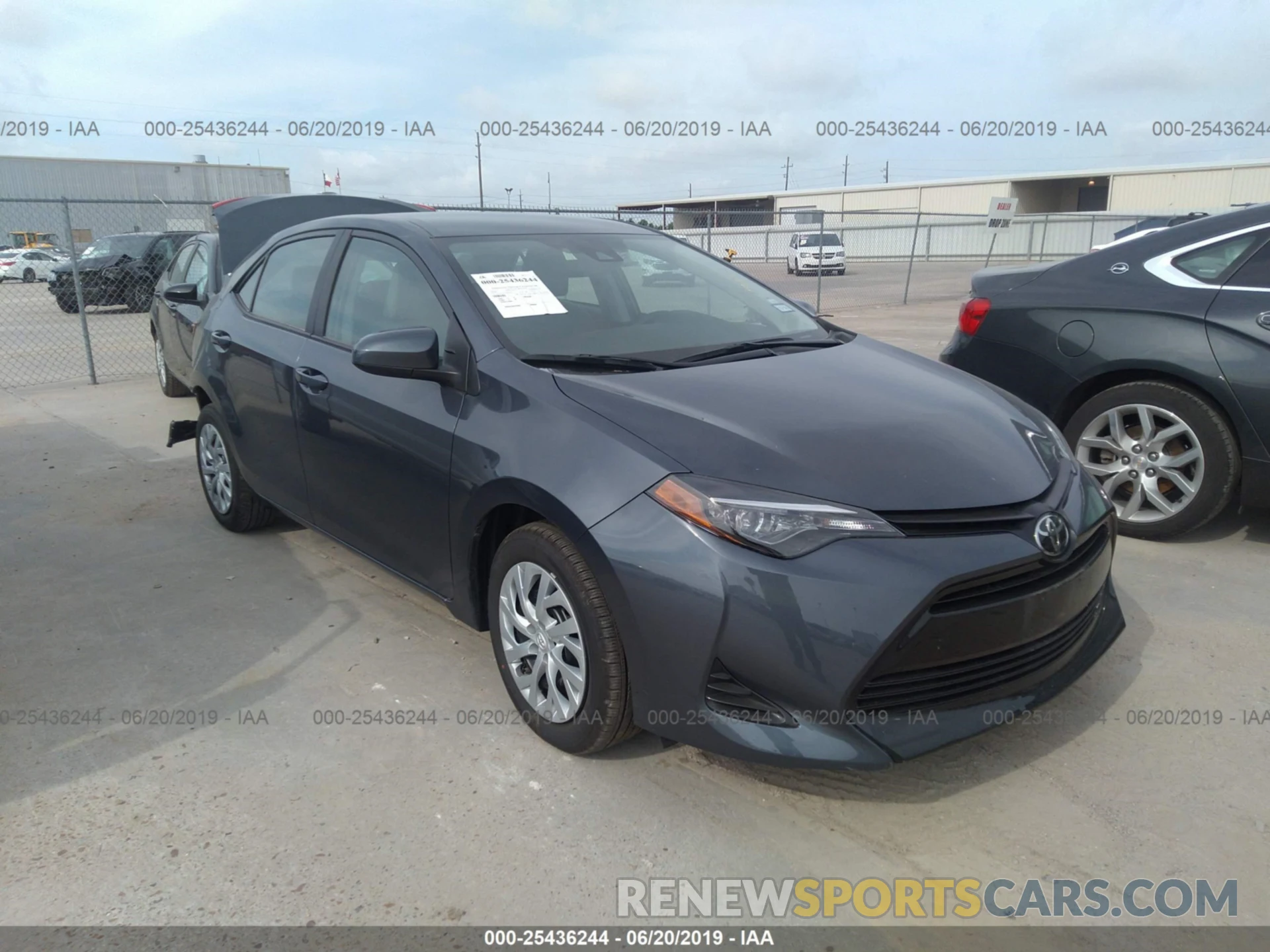 1 Photograph of a damaged car 5YFBURHE4KP936147 TOYOTA COROLLA 2019