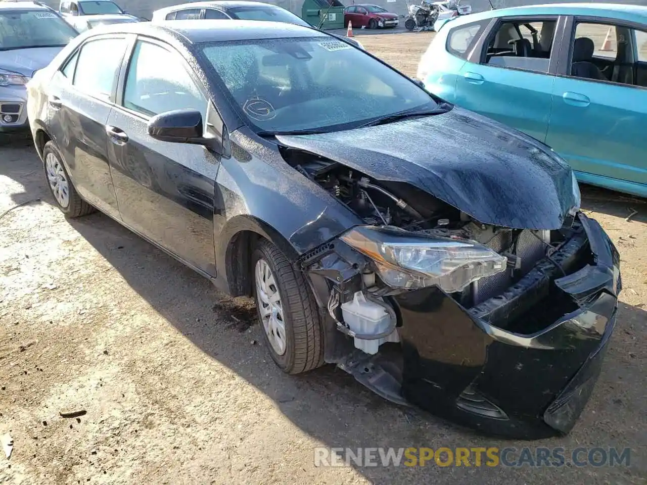 1 Photograph of a damaged car 5YFBURHE4KP936228 TOYOTA COROLLA 2019