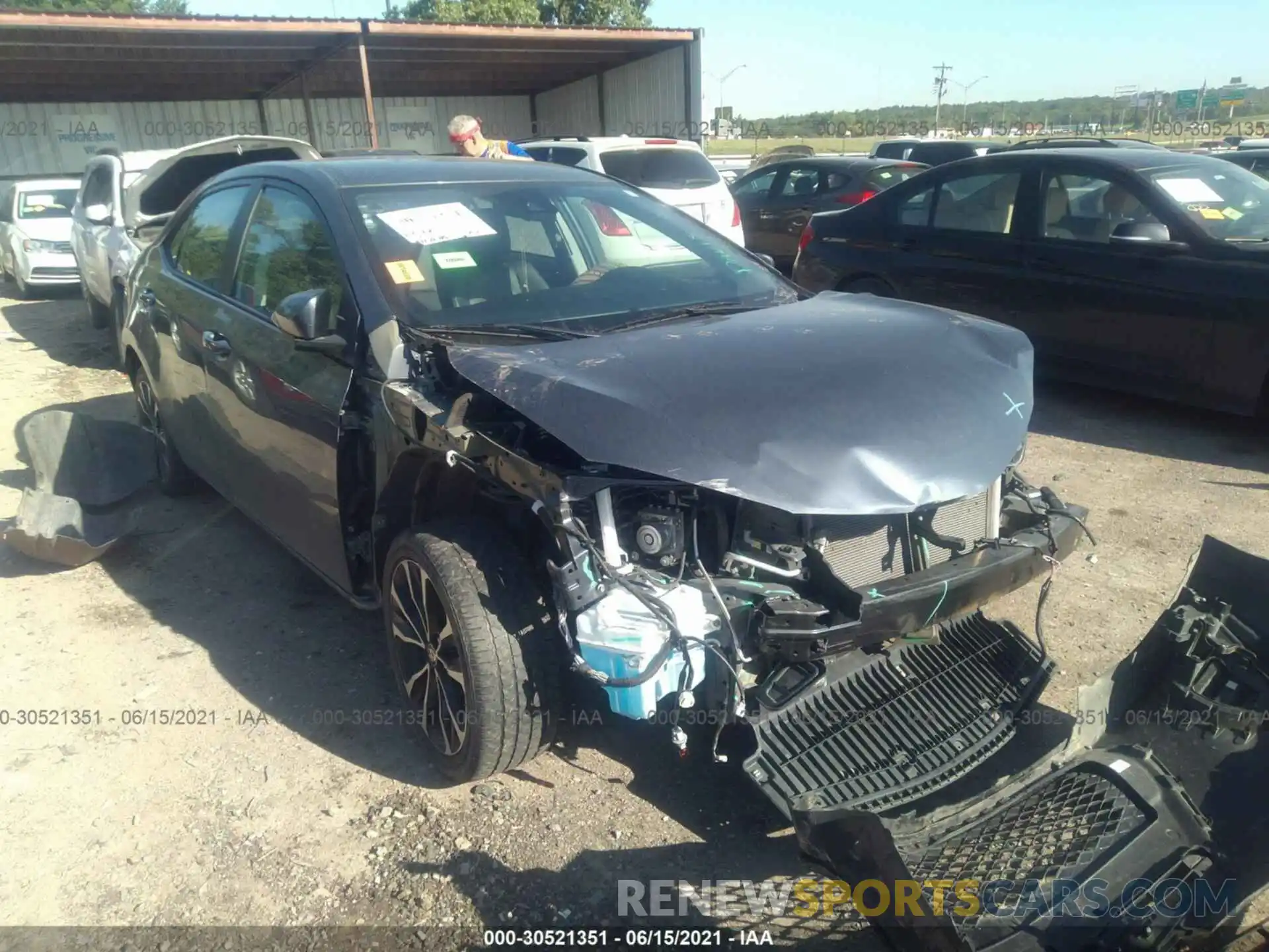 1 Photograph of a damaged car 5YFBURHE4KP936892 TOYOTA COROLLA 2019