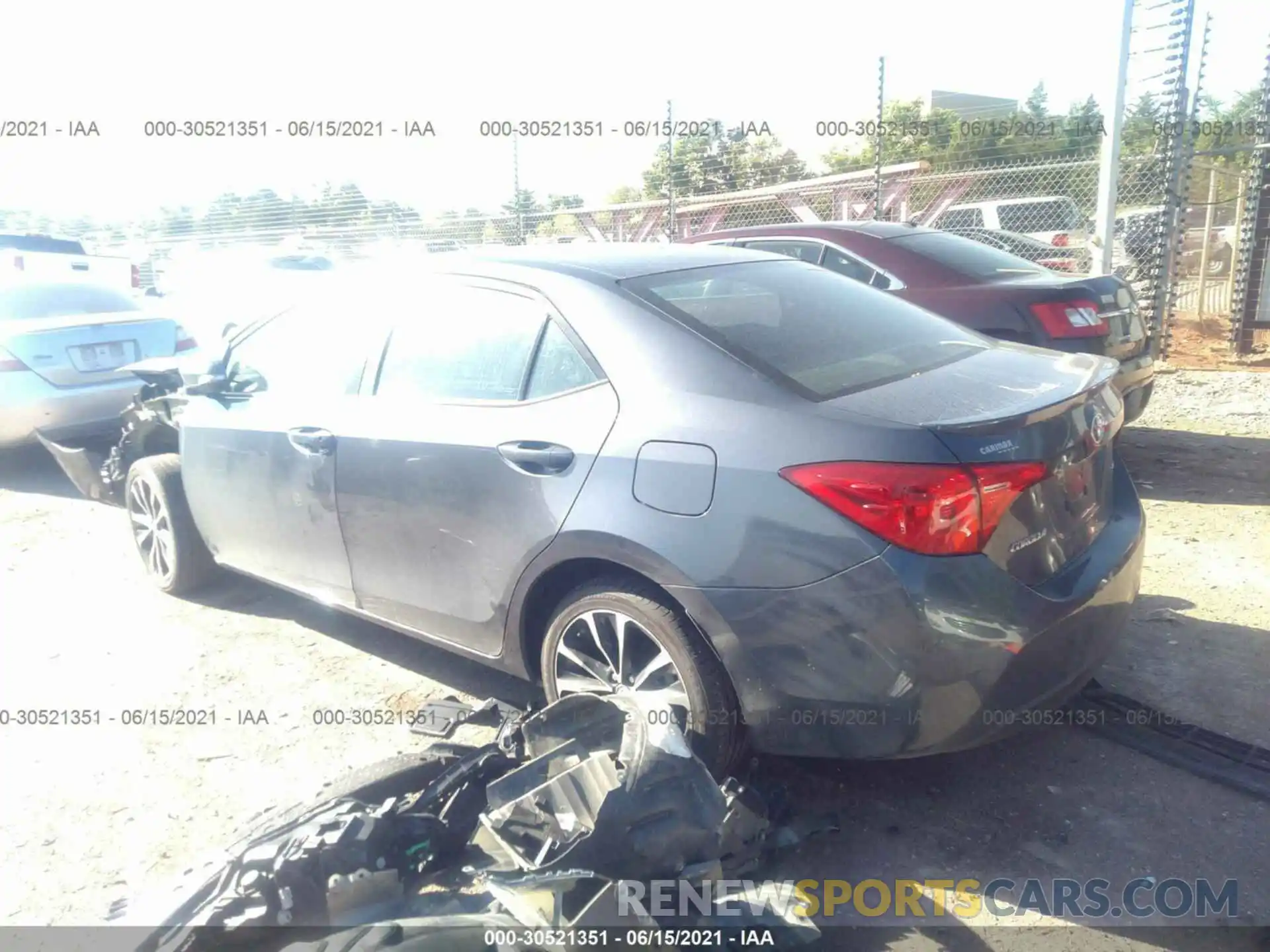 3 Photograph of a damaged car 5YFBURHE4KP936892 TOYOTA COROLLA 2019