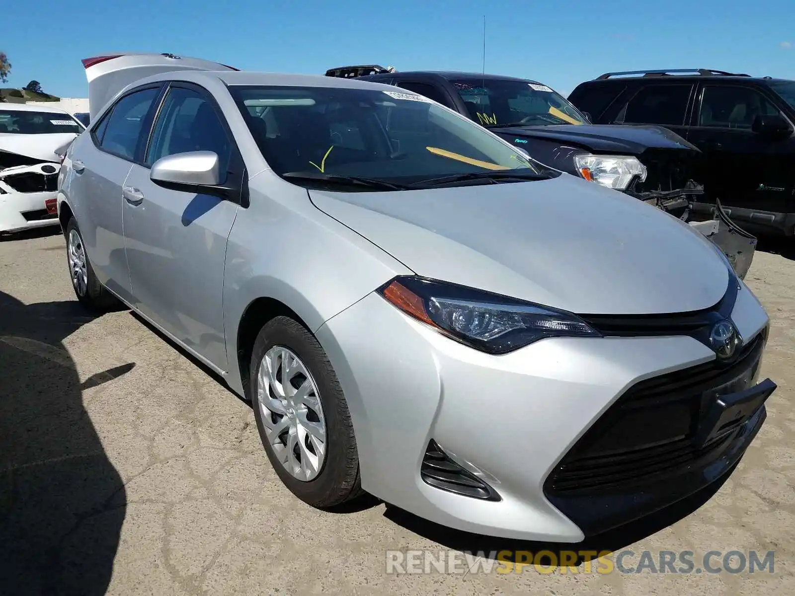 1 Photograph of a damaged car 5YFBURHE4KP937217 TOYOTA COROLLA 2019