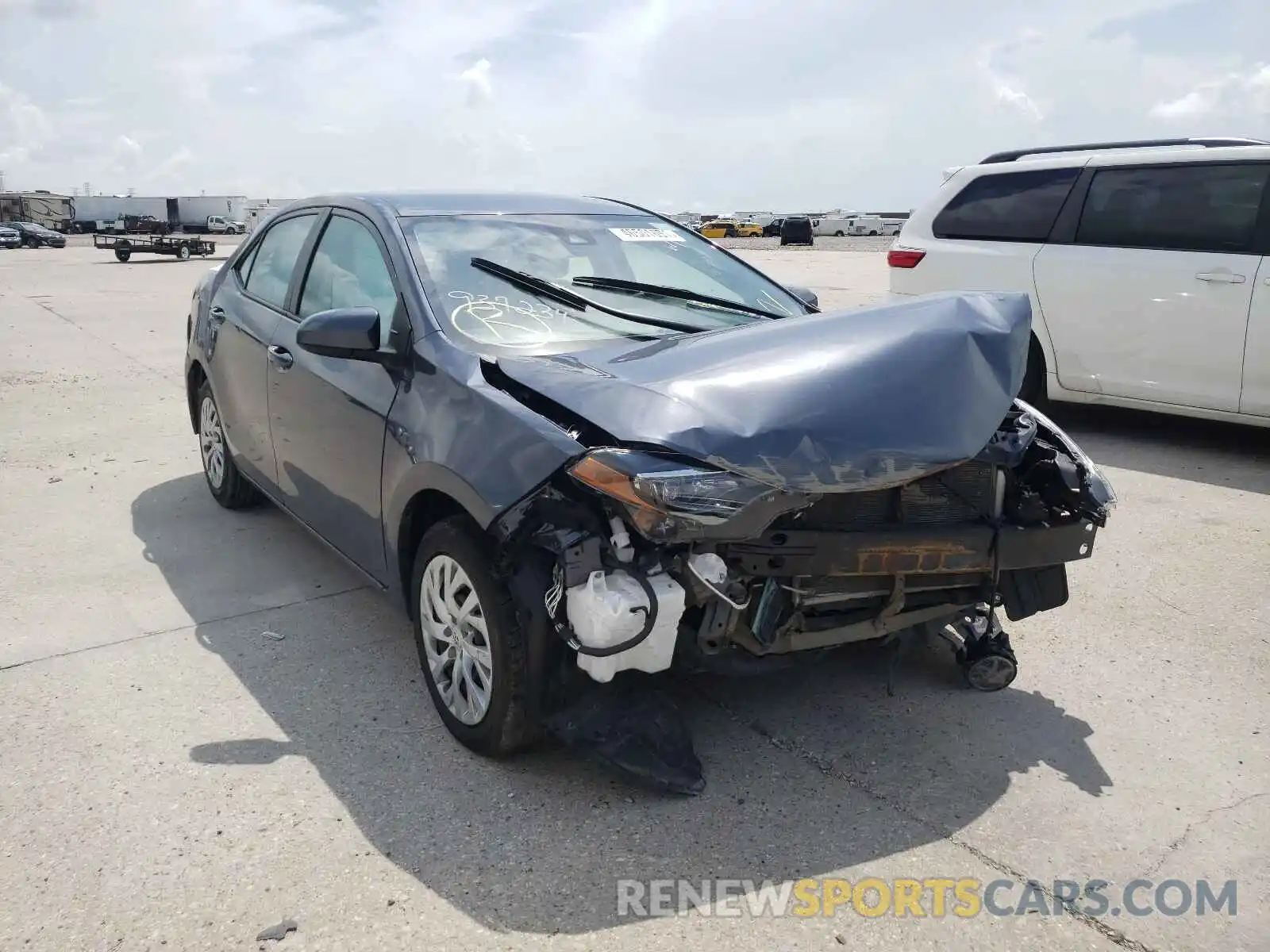 1 Photograph of a damaged car 5YFBURHE4KP937234 TOYOTA COROLLA 2019