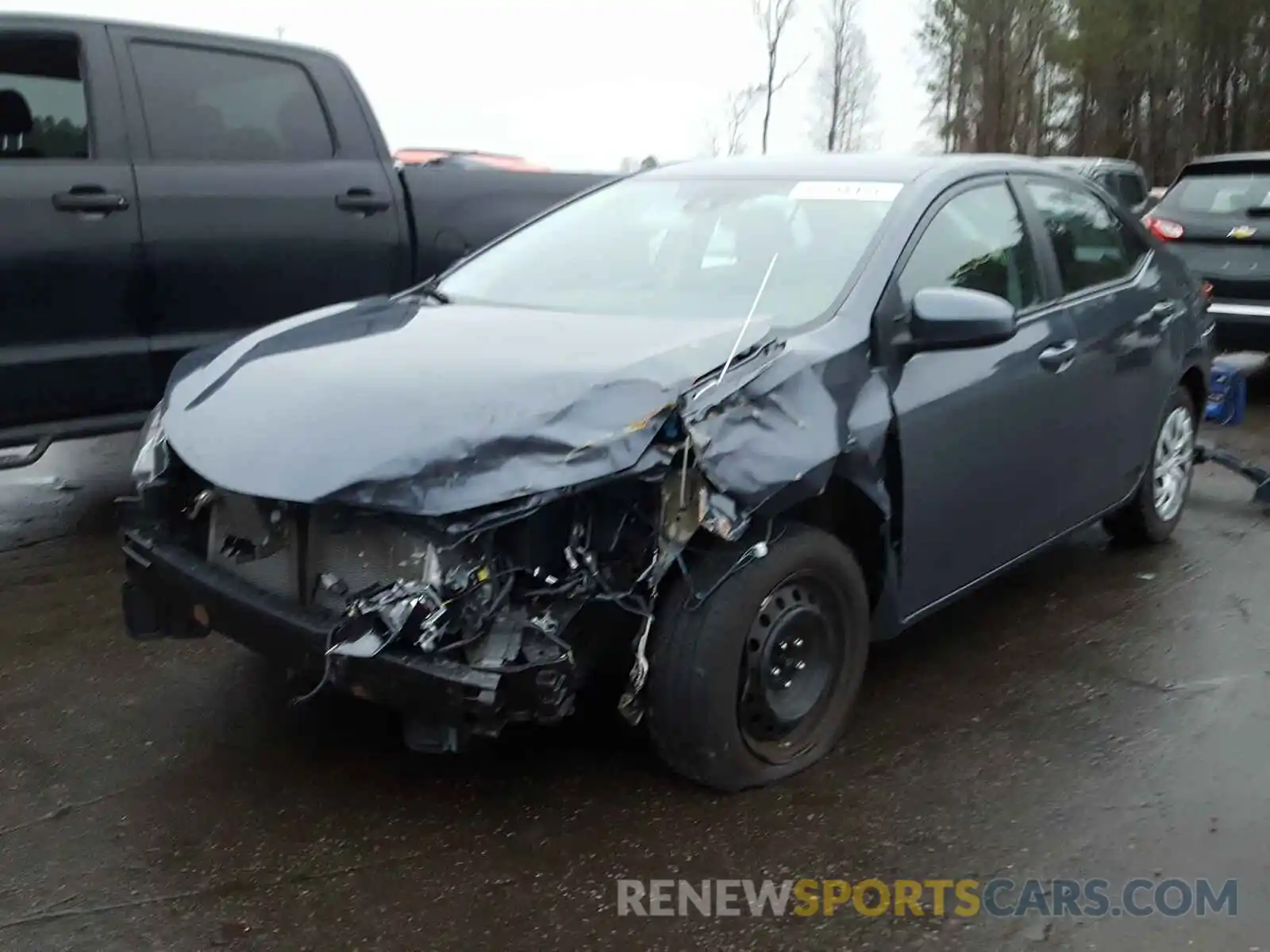 2 Photograph of a damaged car 5YFBURHE4KP937329 TOYOTA COROLLA 2019