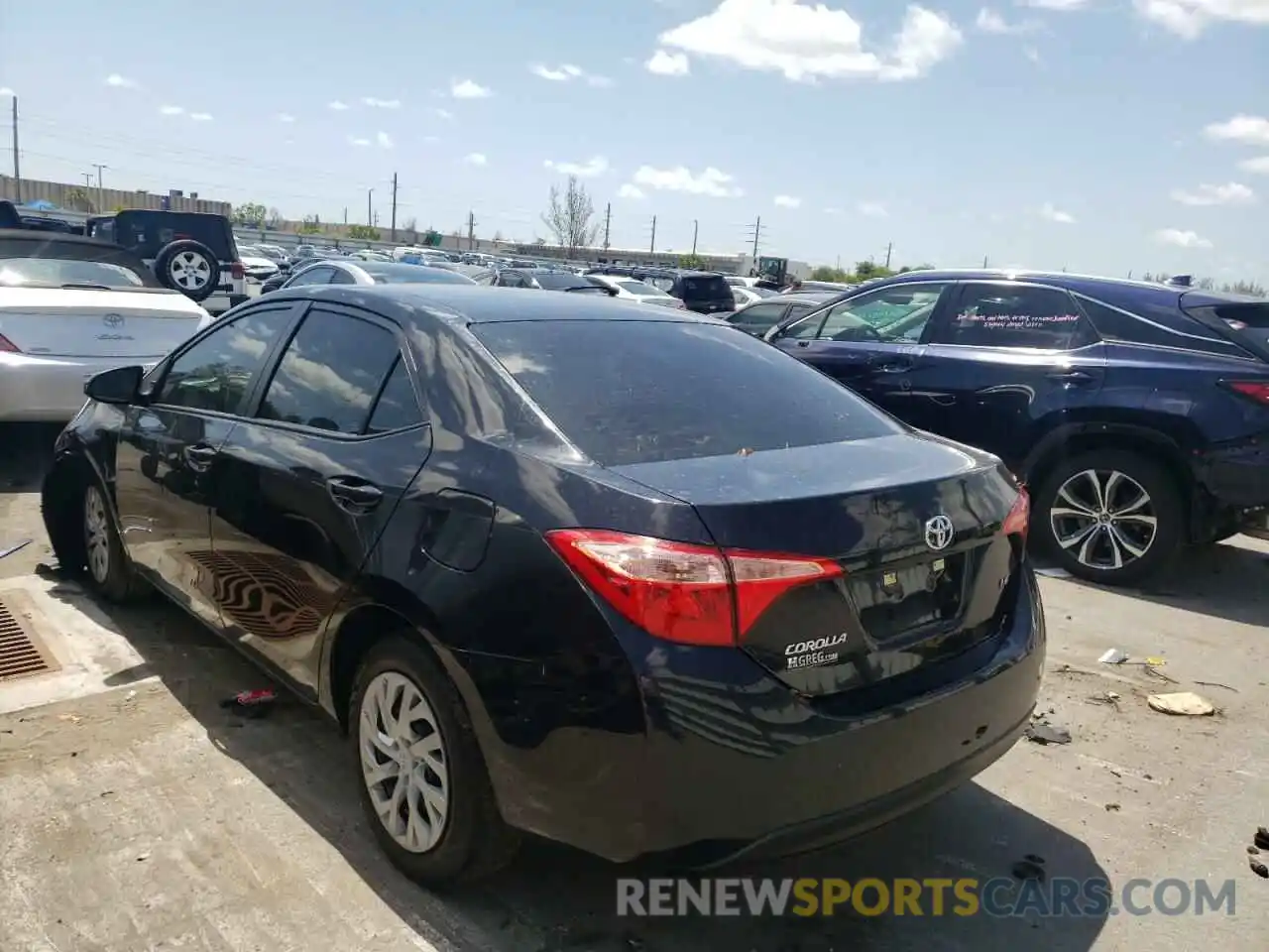 3 Photograph of a damaged car 5YFBURHE4KP937508 TOYOTA COROLLA 2019