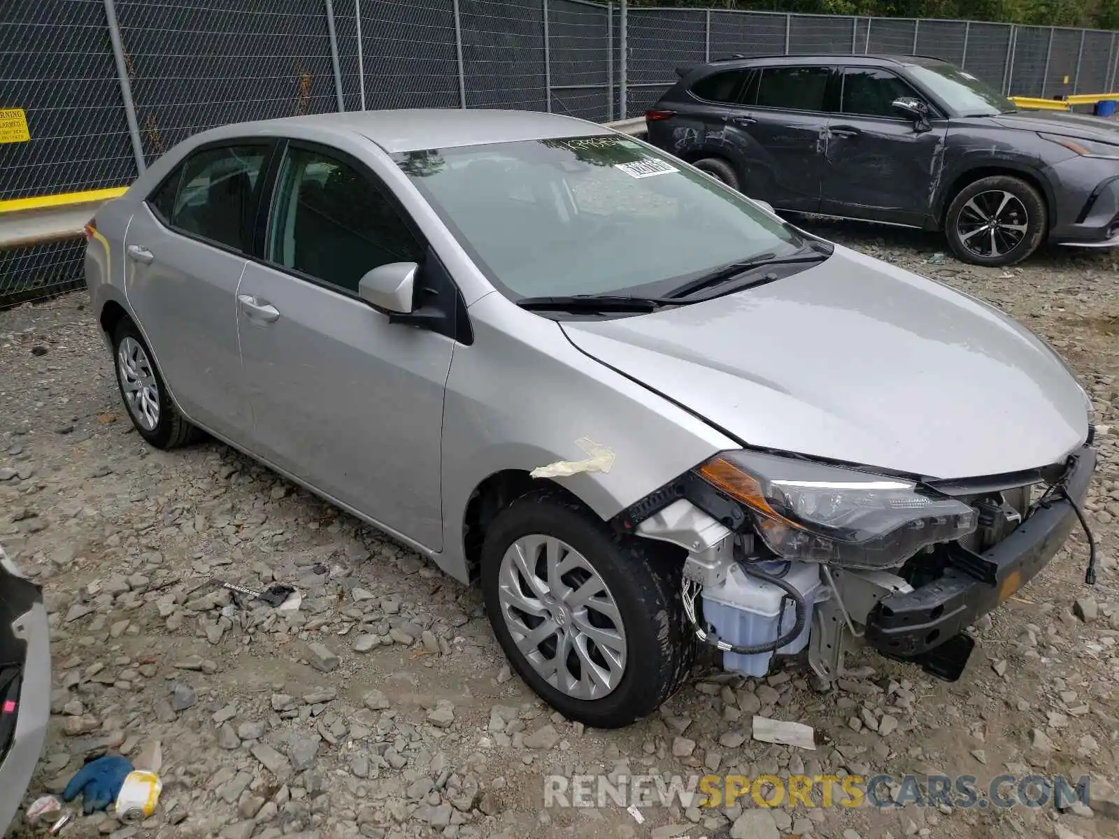 1 Photograph of a damaged car 5YFBURHE4KP937556 TOYOTA COROLLA 2019