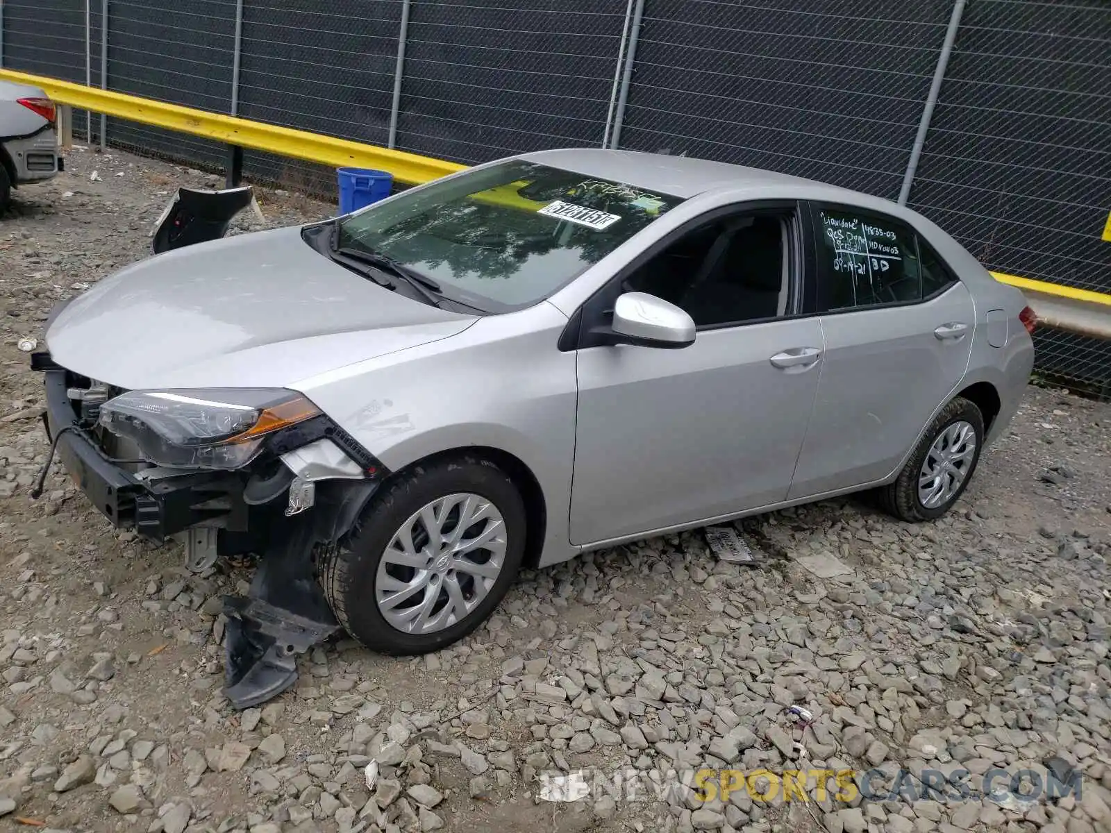 2 Photograph of a damaged car 5YFBURHE4KP937556 TOYOTA COROLLA 2019