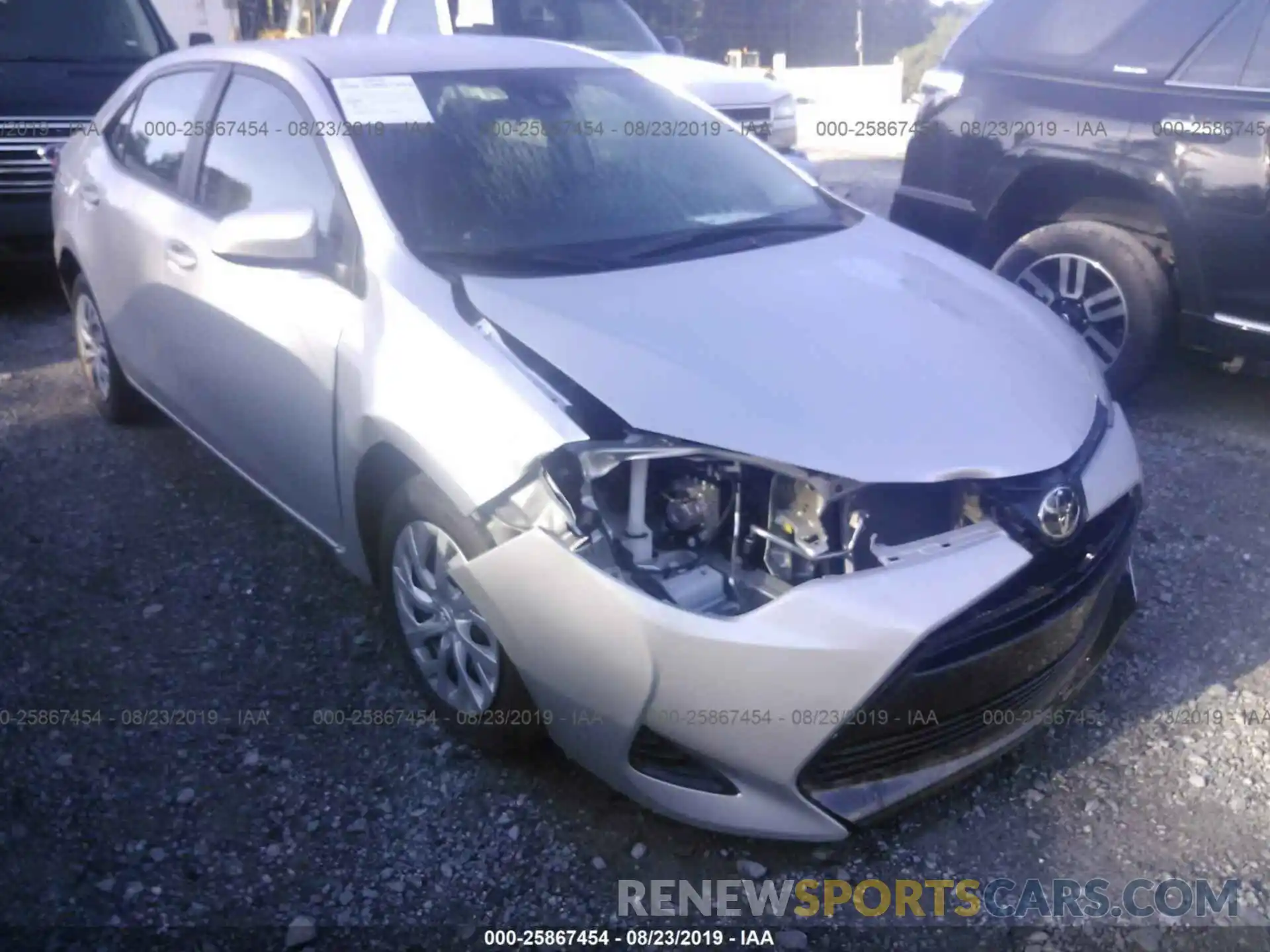 1 Photograph of a damaged car 5YFBURHE4KP937699 TOYOTA COROLLA 2019