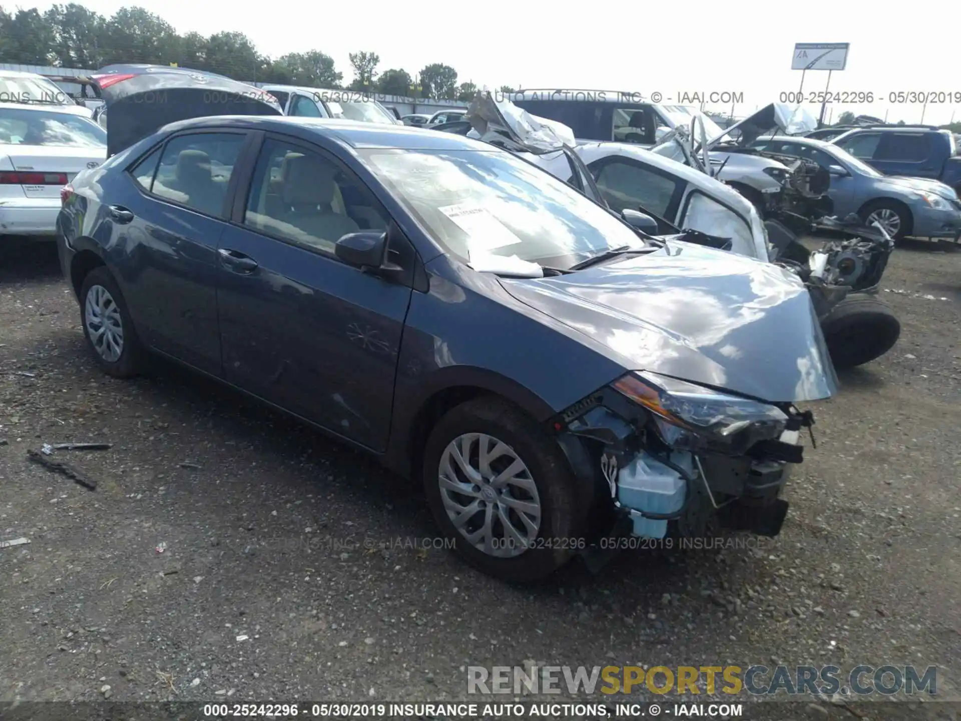 1 Photograph of a damaged car 5YFBURHE4KP937900 TOYOTA COROLLA 2019