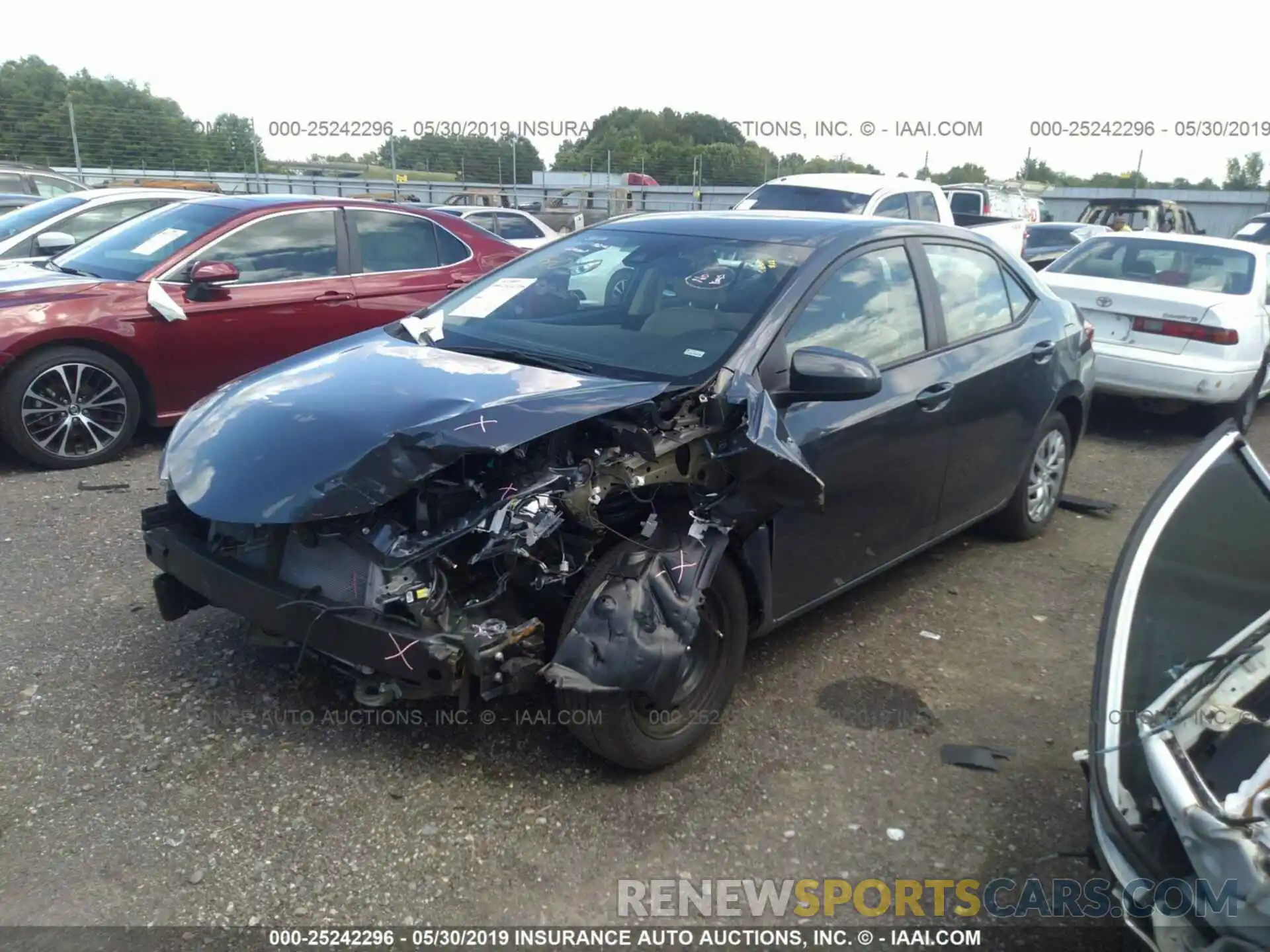 2 Photograph of a damaged car 5YFBURHE4KP937900 TOYOTA COROLLA 2019