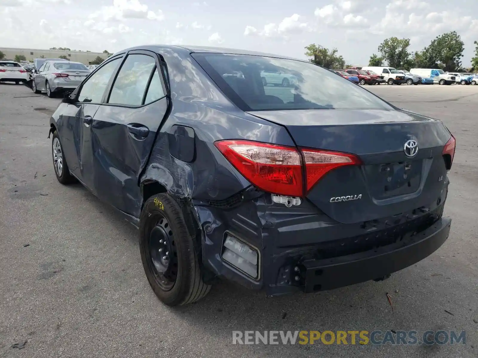 3 Photograph of a damaged car 5YFBURHE4KP937945 TOYOTA COROLLA 2019