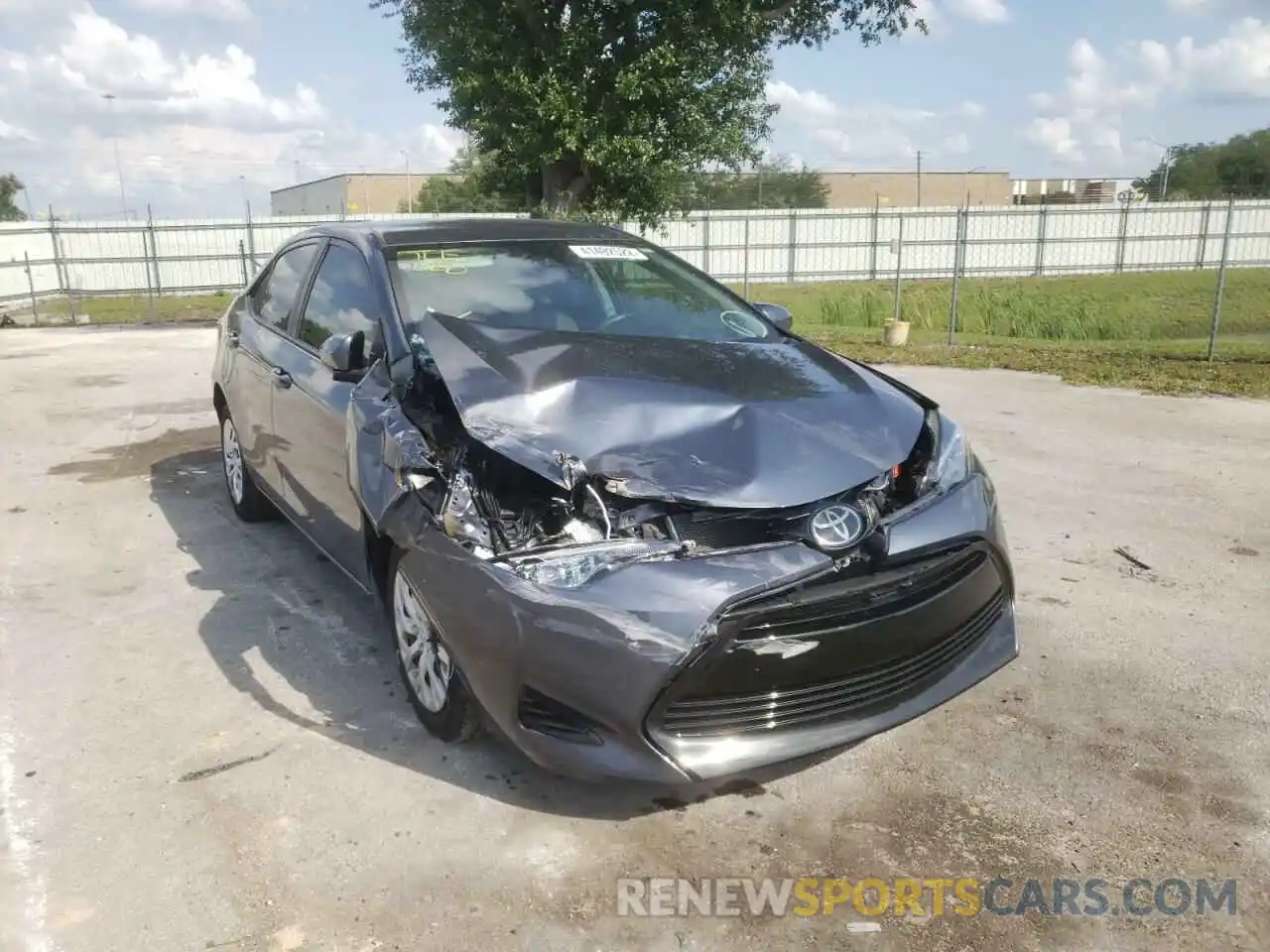 1 Photograph of a damaged car 5YFBURHE4KP937962 TOYOTA COROLLA 2019