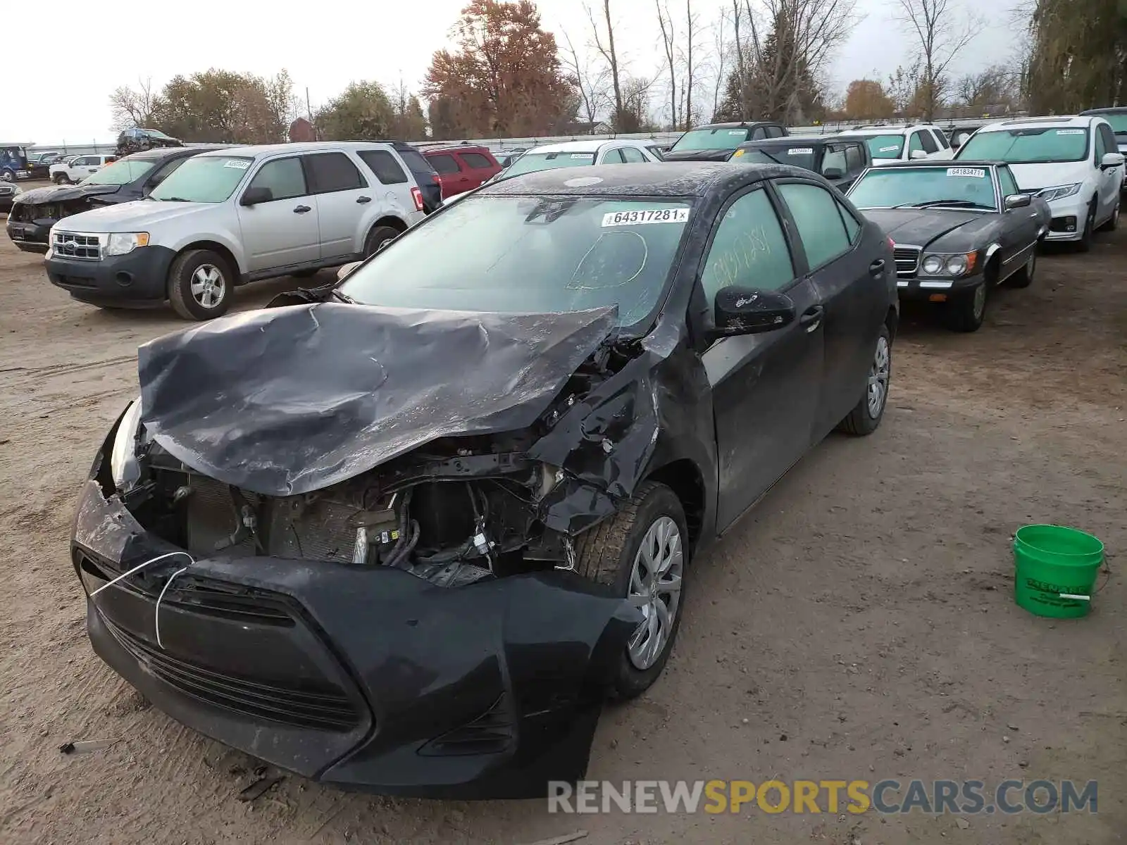 2 Photograph of a damaged car 5YFBURHE4KP938688 TOYOTA COROLLA 2019