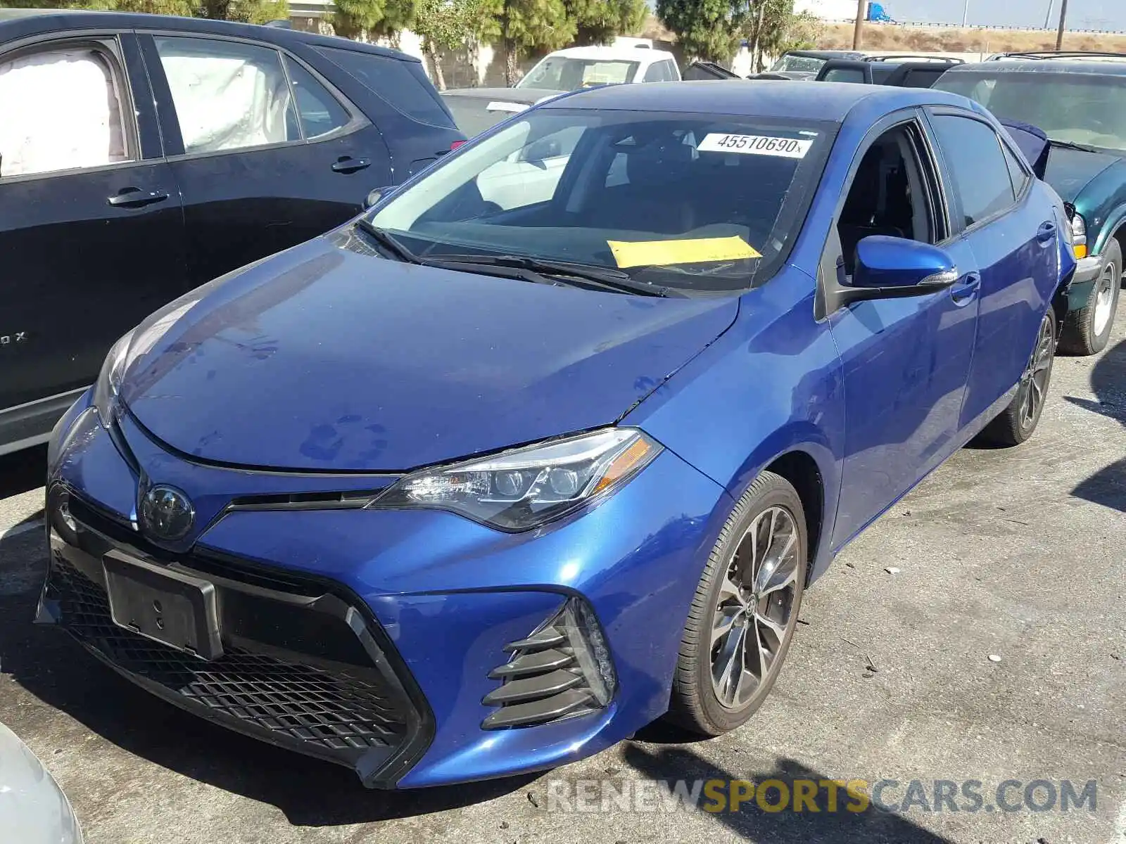 2 Photograph of a damaged car 5YFBURHE4KP938836 TOYOTA COROLLA 2019