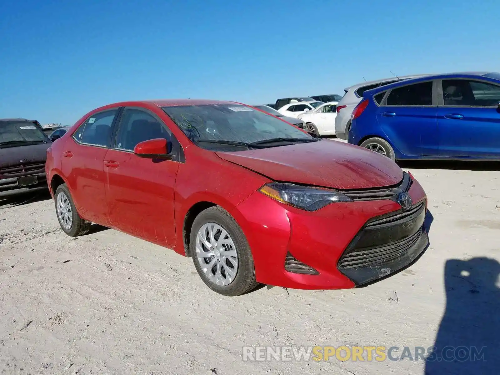 1 Photograph of a damaged car 5YFBURHE4KP939078 TOYOTA COROLLA 2019