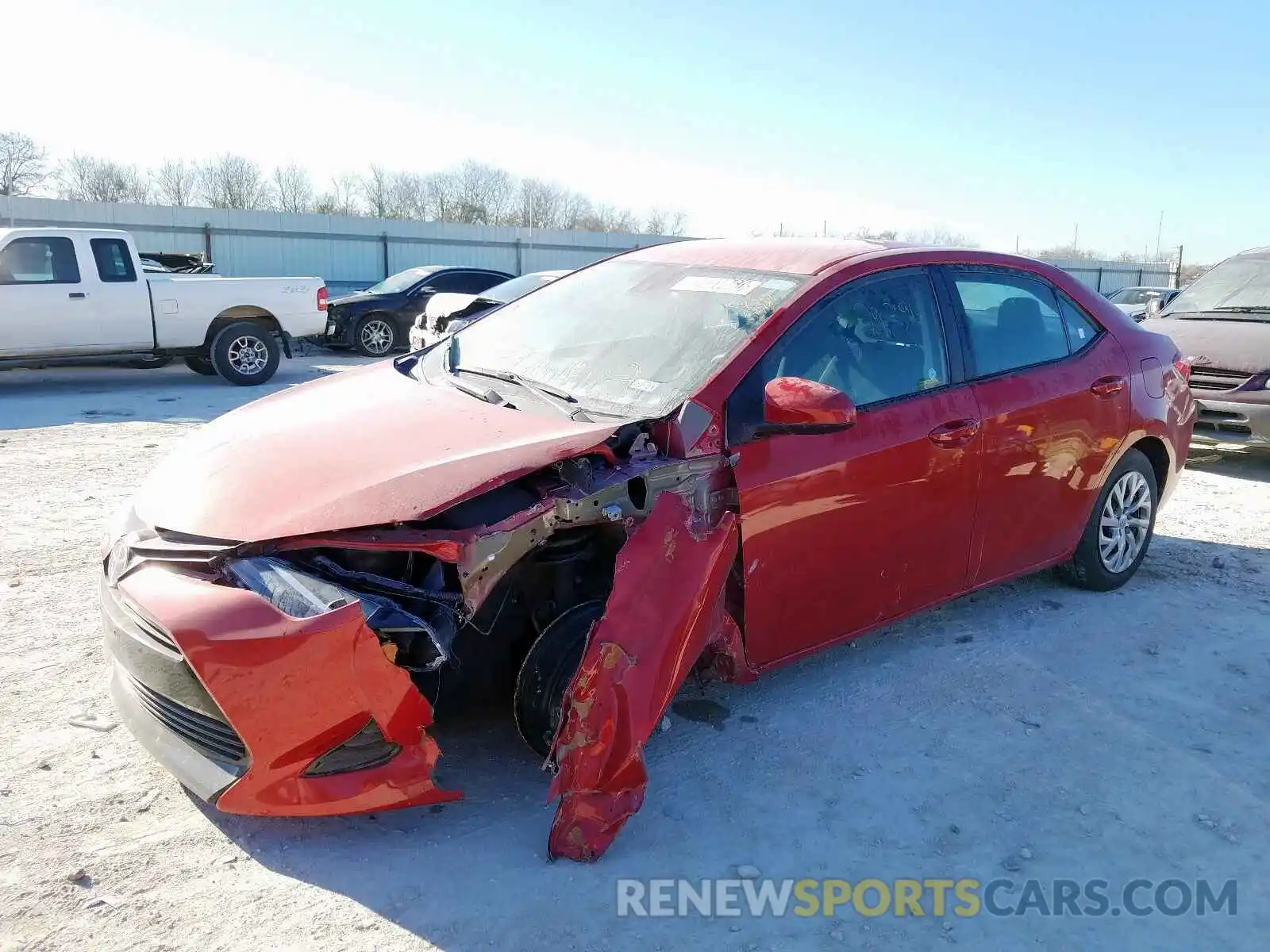 2 Photograph of a damaged car 5YFBURHE4KP939078 TOYOTA COROLLA 2019