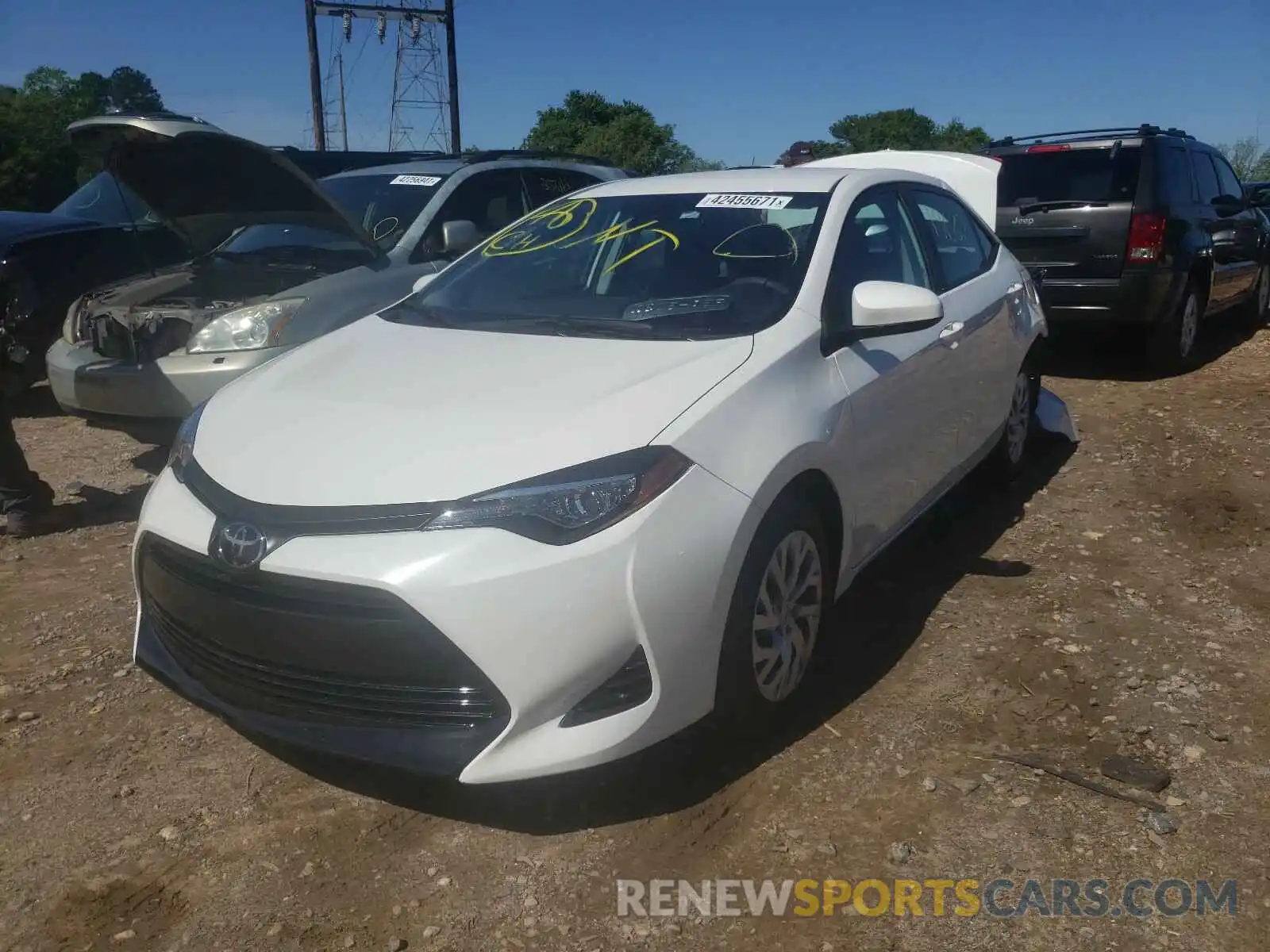 2 Photograph of a damaged car 5YFBURHE4KP939081 TOYOTA COROLLA 2019