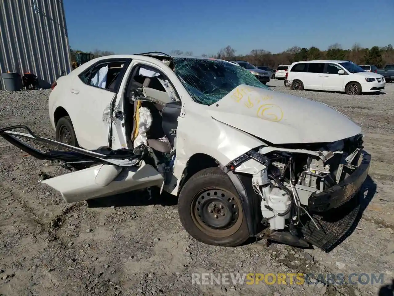 1 Photograph of a damaged car 5YFBURHE4KP939243 TOYOTA COROLLA 2019