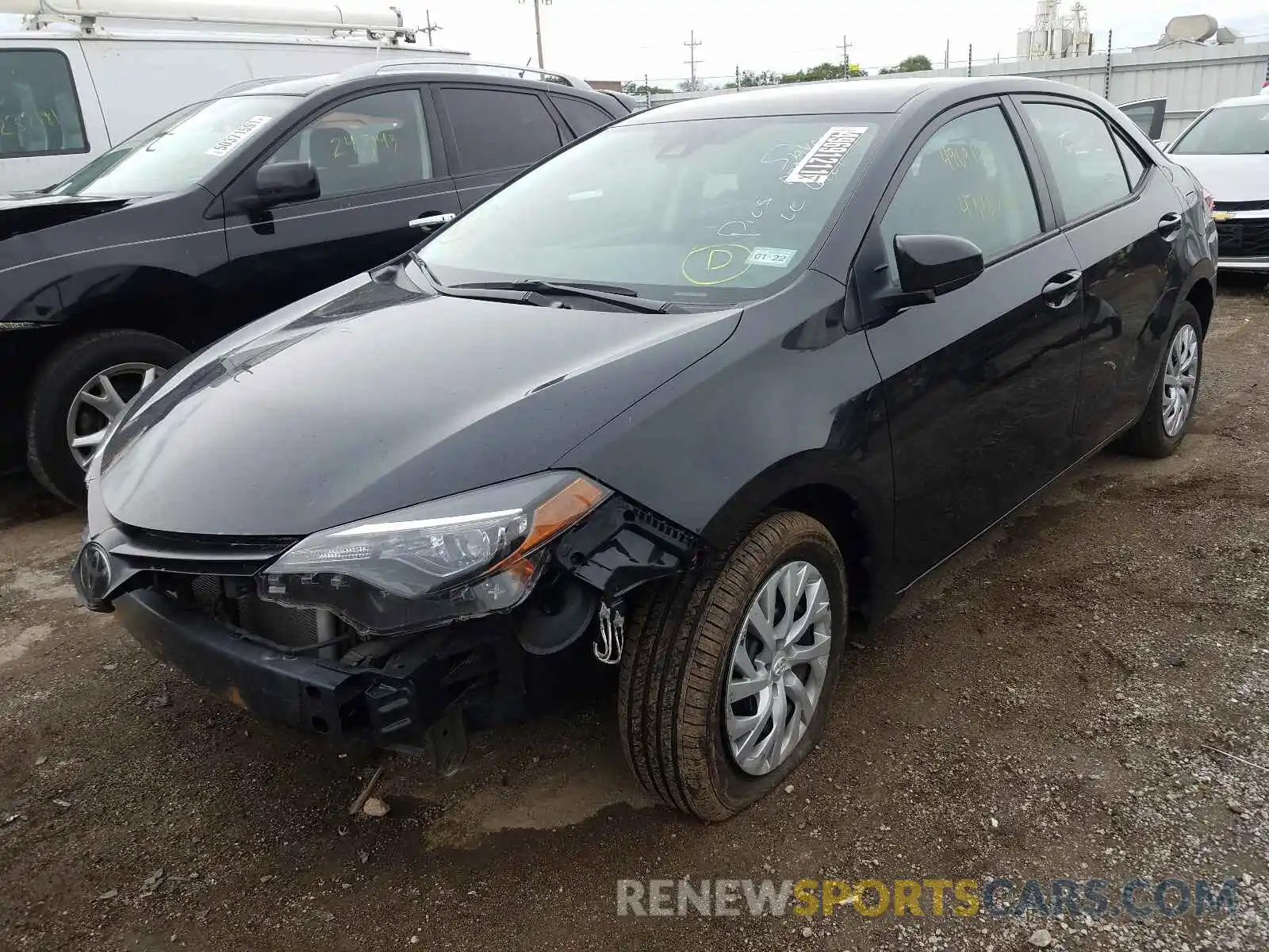 2 Photograph of a damaged car 5YFBURHE4KP939307 TOYOTA COROLLA 2019