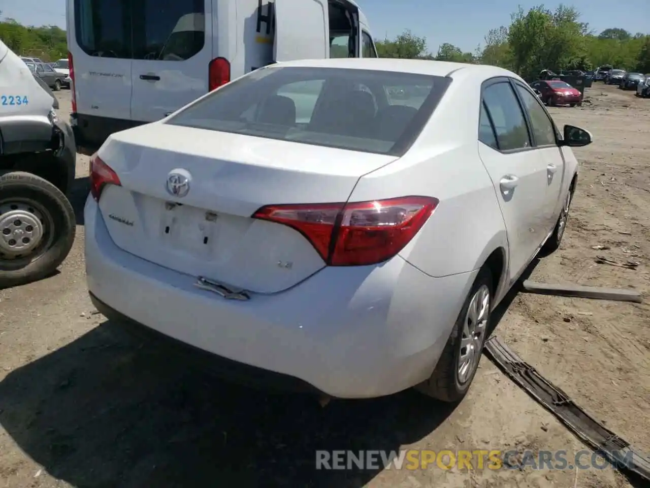 4 Фотография поврежденного автомобиля 5YFBURHE4KP939419 TOYOTA COROLLA 2019