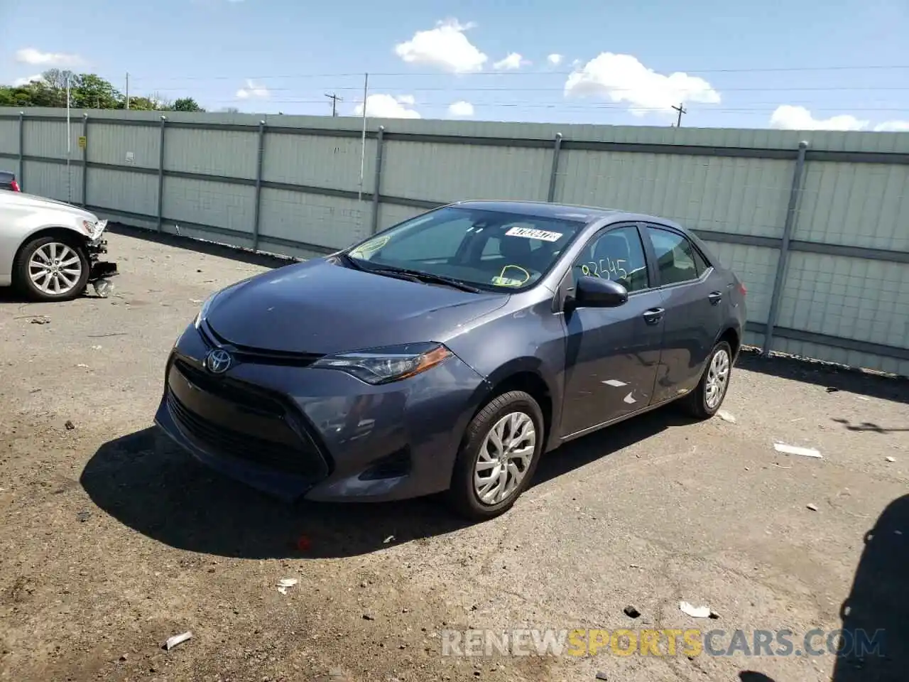 2 Photograph of a damaged car 5YFBURHE4KP939467 TOYOTA COROLLA 2019