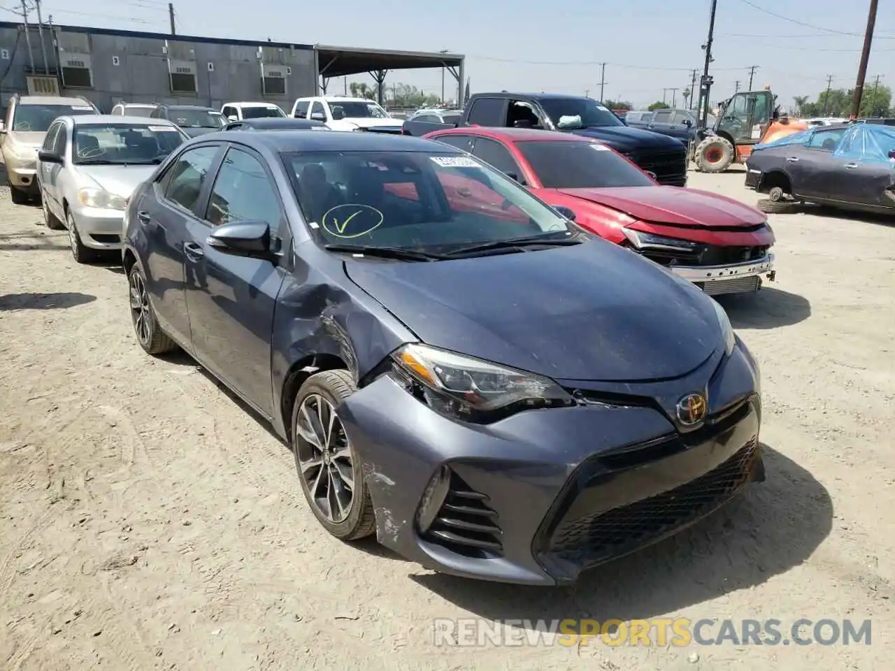 1 Photograph of a damaged car 5YFBURHE4KP939744 TOYOTA COROLLA 2019