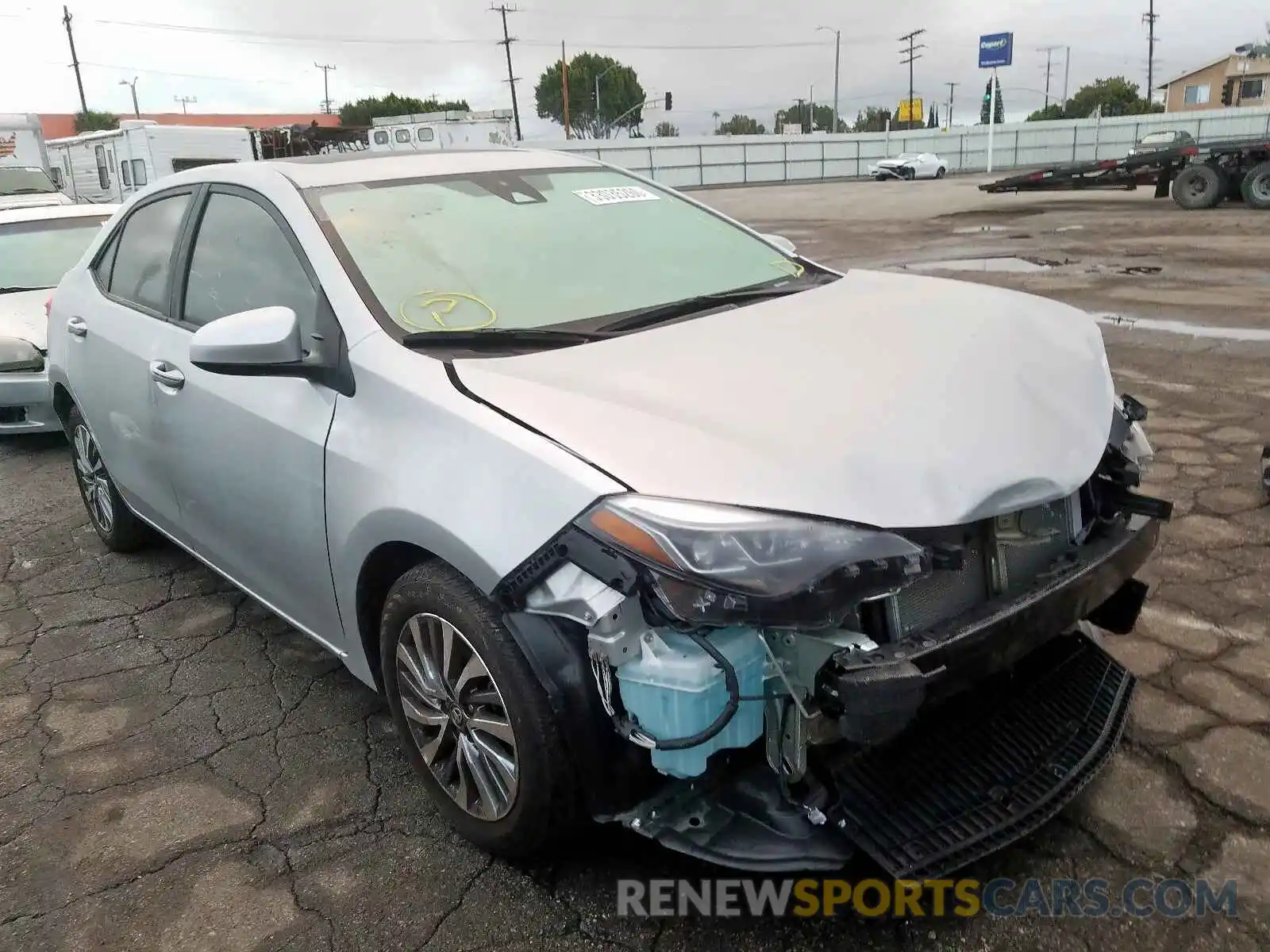 1 Photograph of a damaged car 5YFBURHE4KP940666 TOYOTA COROLLA 2019