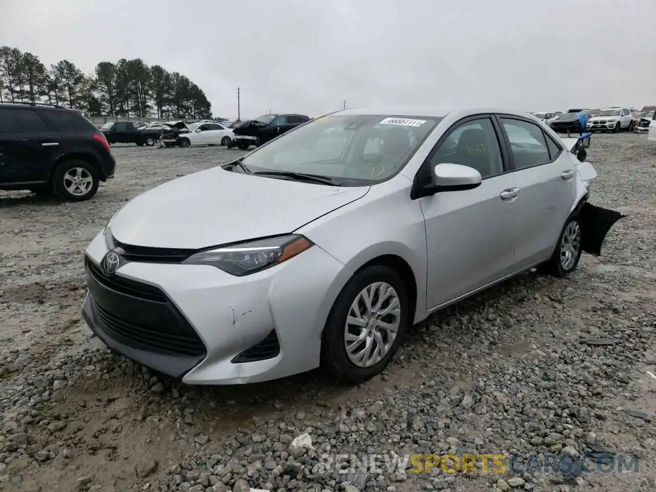 2 Photograph of a damaged car 5YFBURHE4KP940778 TOYOTA COROLLA 2019