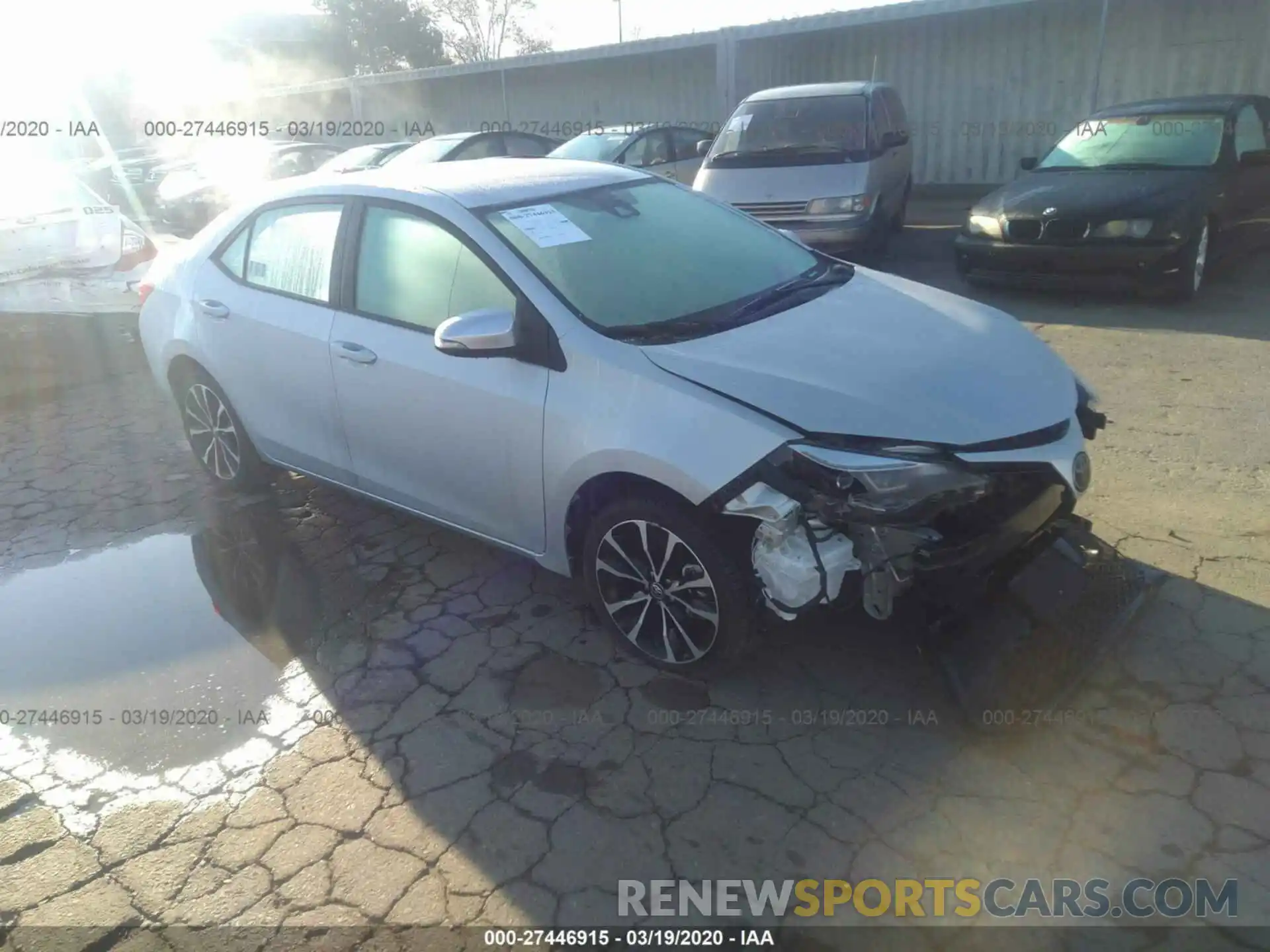 1 Photograph of a damaged car 5YFBURHE4KP940795 TOYOTA COROLLA 2019