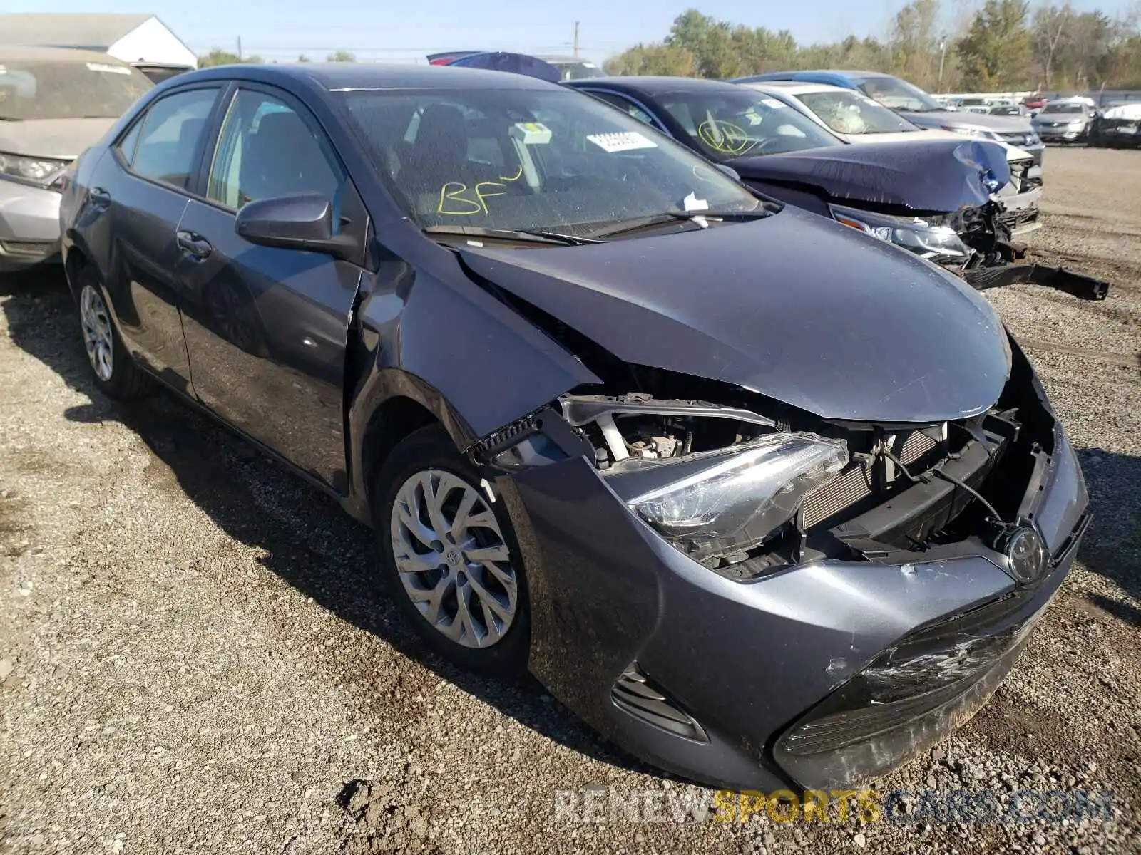 1 Photograph of a damaged car 5YFBURHE4KP941395 TOYOTA COROLLA 2019