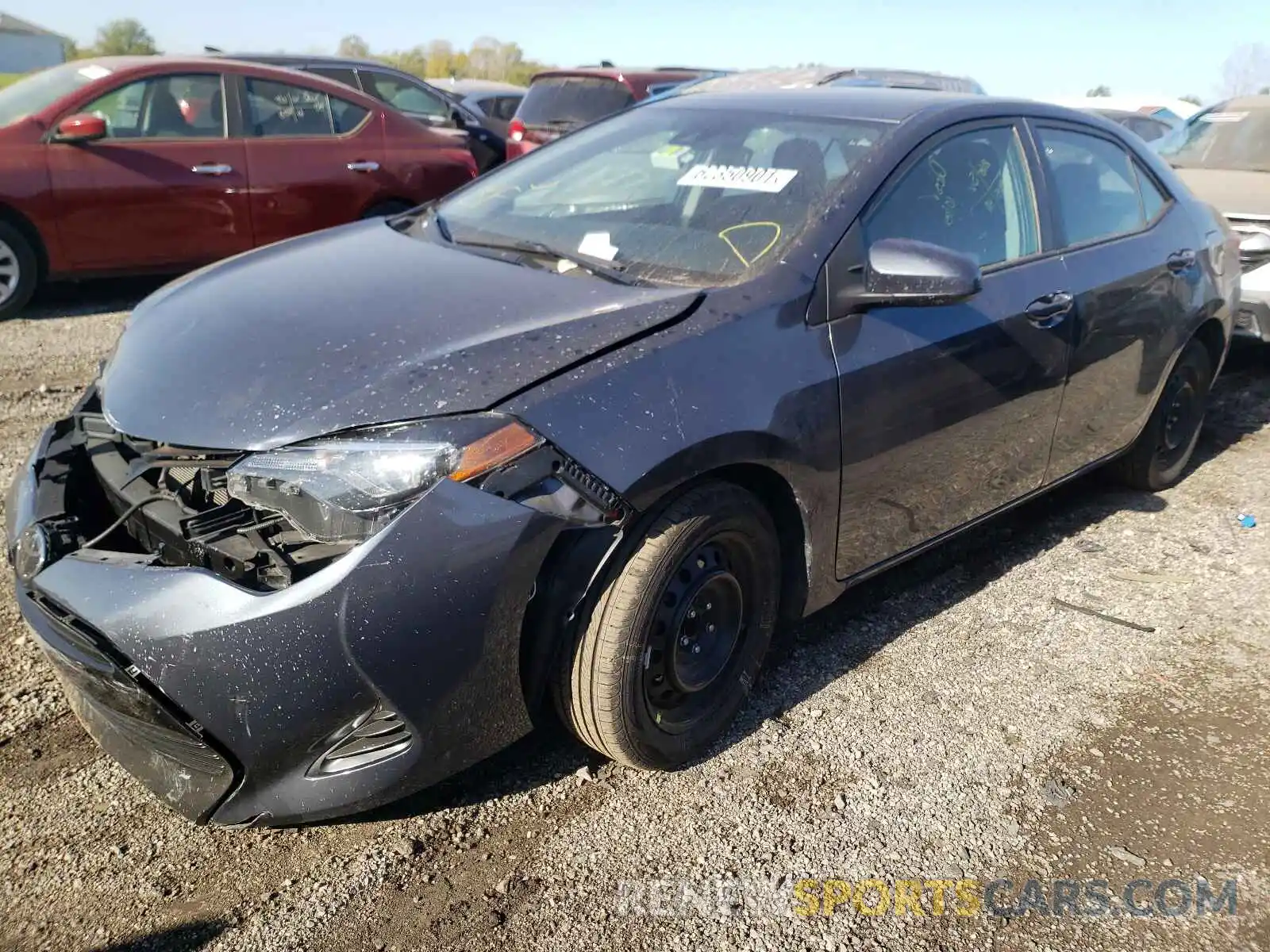 2 Photograph of a damaged car 5YFBURHE4KP941395 TOYOTA COROLLA 2019