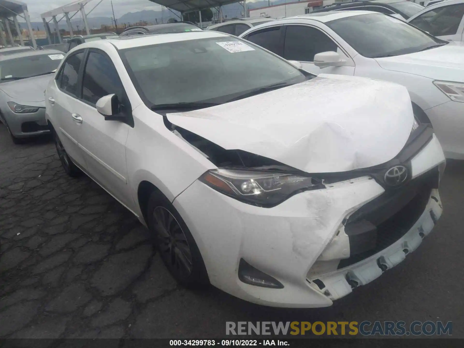 1 Photograph of a damaged car 5YFBURHE4KP943213 TOYOTA COROLLA 2019