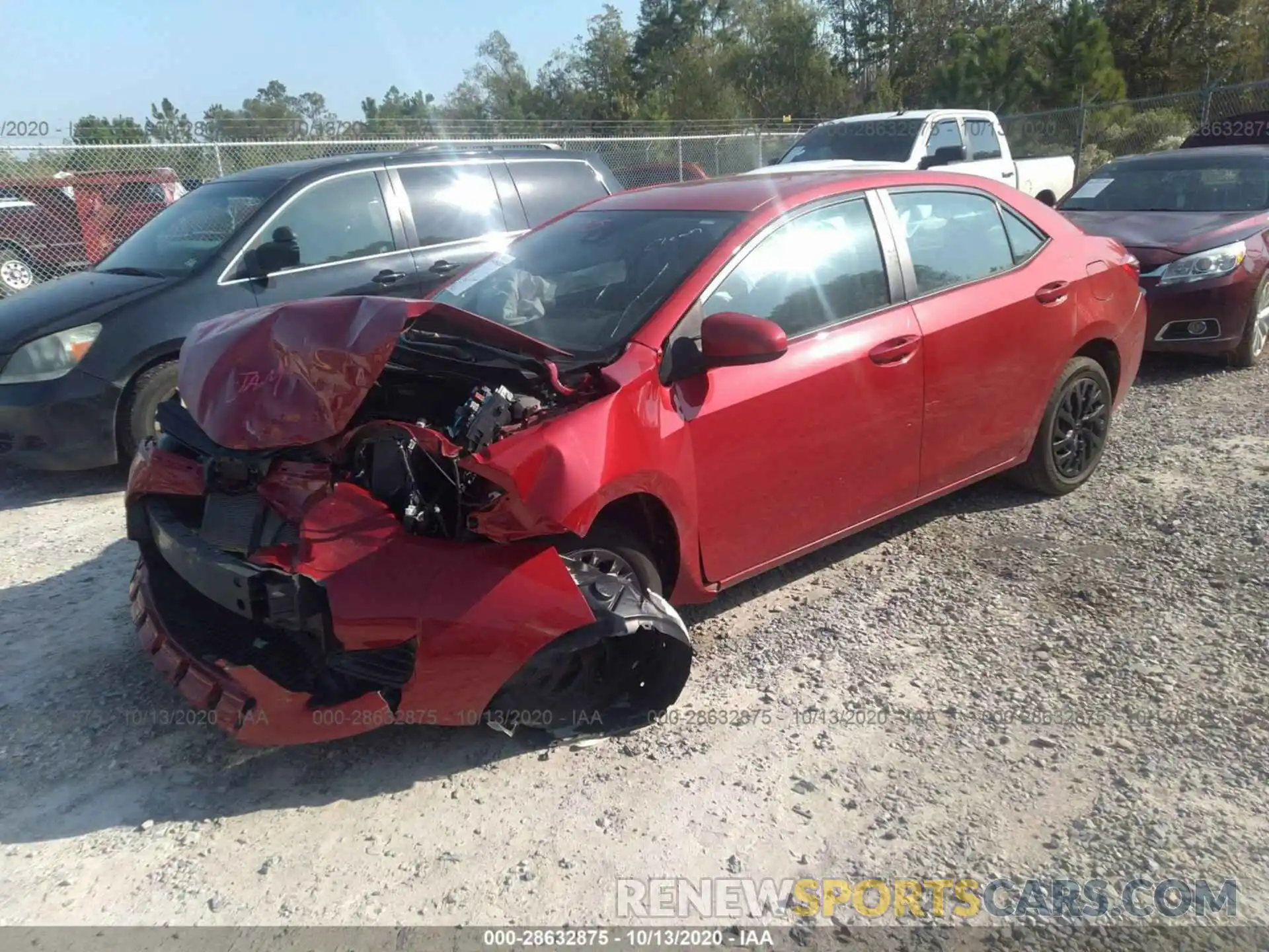 2 Photograph of a damaged car 5YFBURHE4KP943812 TOYOTA COROLLA 2019