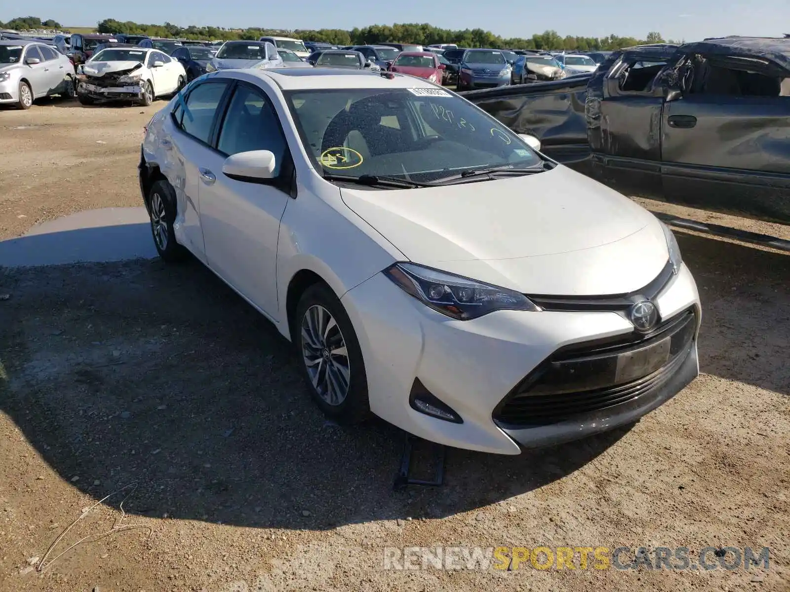 1 Photograph of a damaged car 5YFBURHE4KP943955 TOYOTA COROLLA 2019