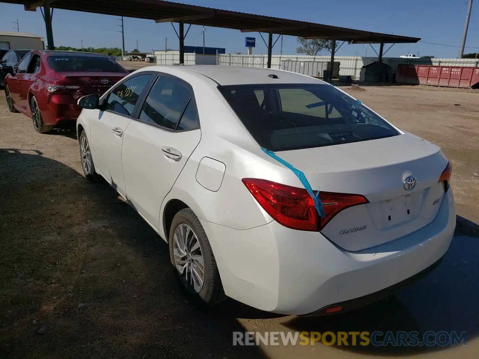 3 Photograph of a damaged car 5YFBURHE4KP943955 TOYOTA COROLLA 2019