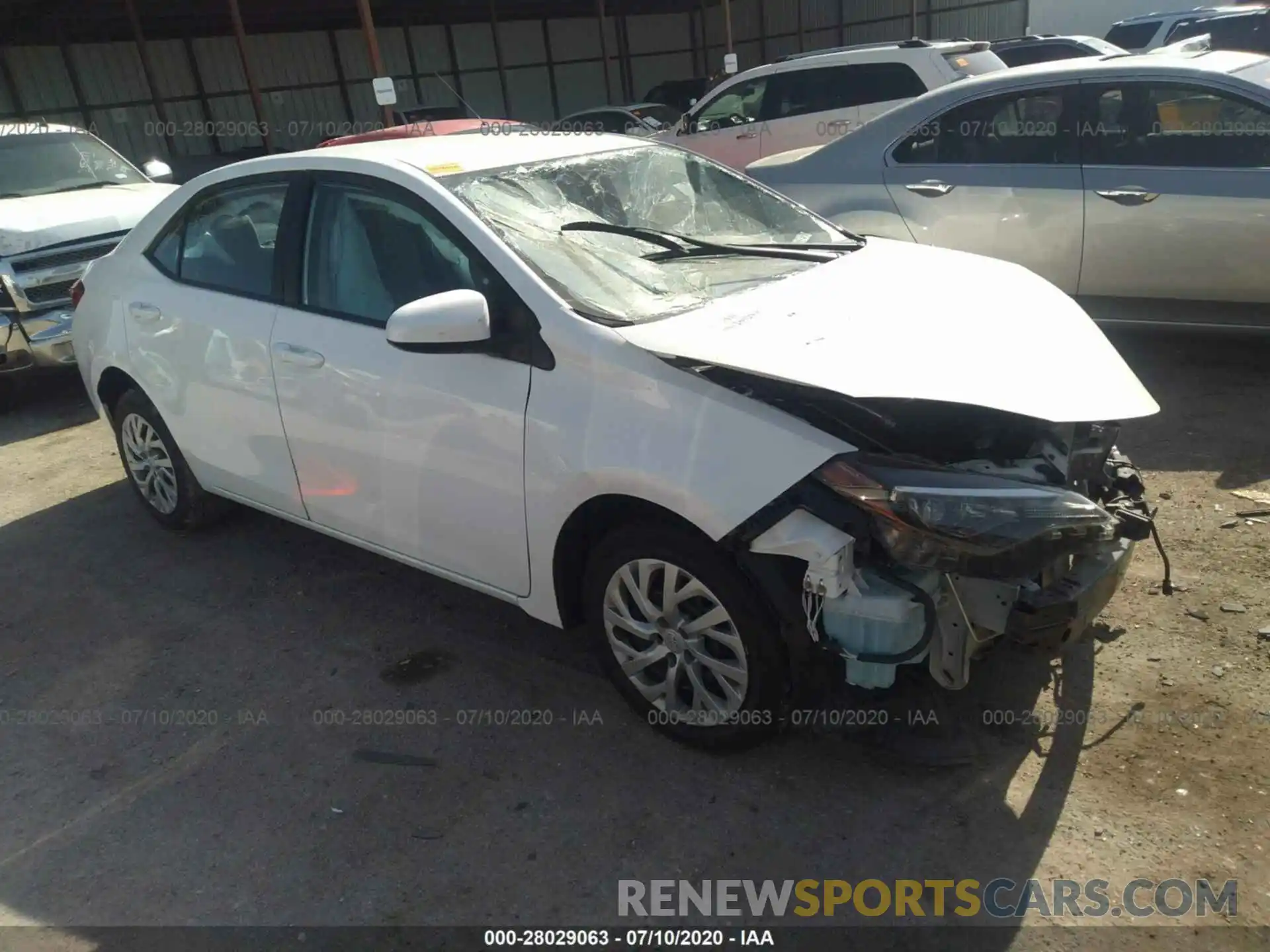 1 Photograph of a damaged car 5YFBURHE4KP944152 TOYOTA COROLLA 2019