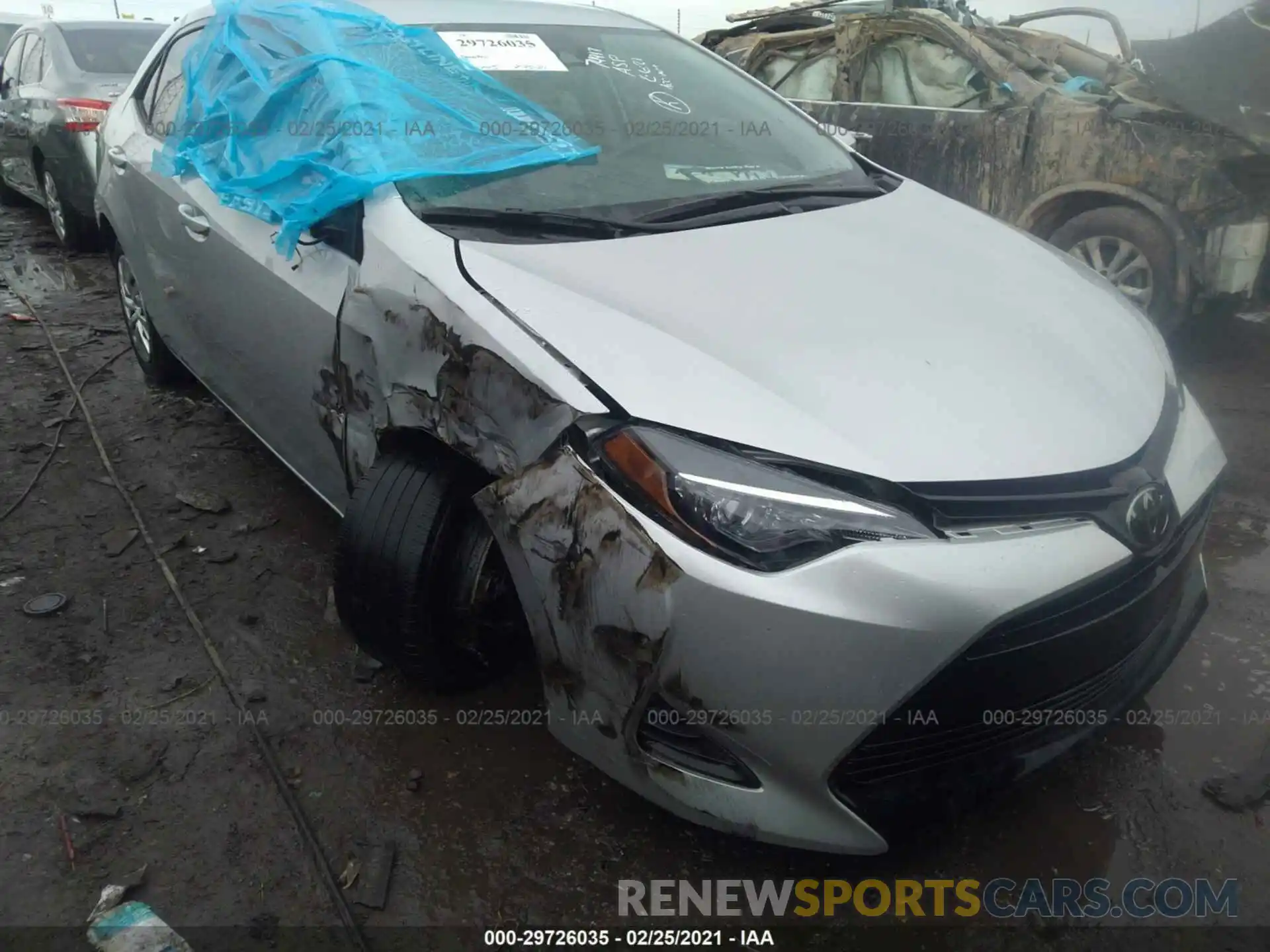 1 Photograph of a damaged car 5YFBURHE4KP944216 TOYOTA COROLLA 2019