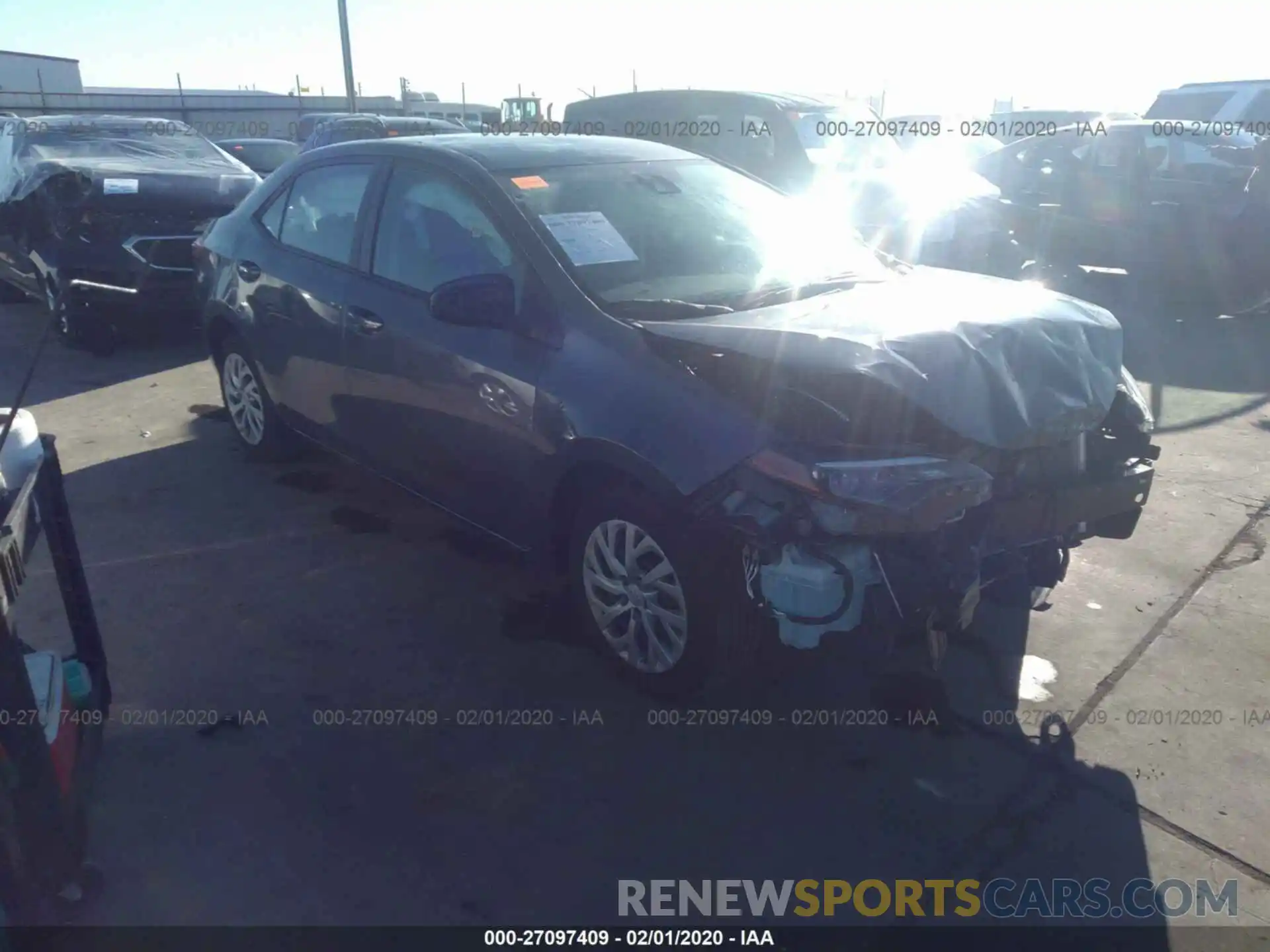 1 Photograph of a damaged car 5YFBURHE4KP944328 TOYOTA COROLLA 2019