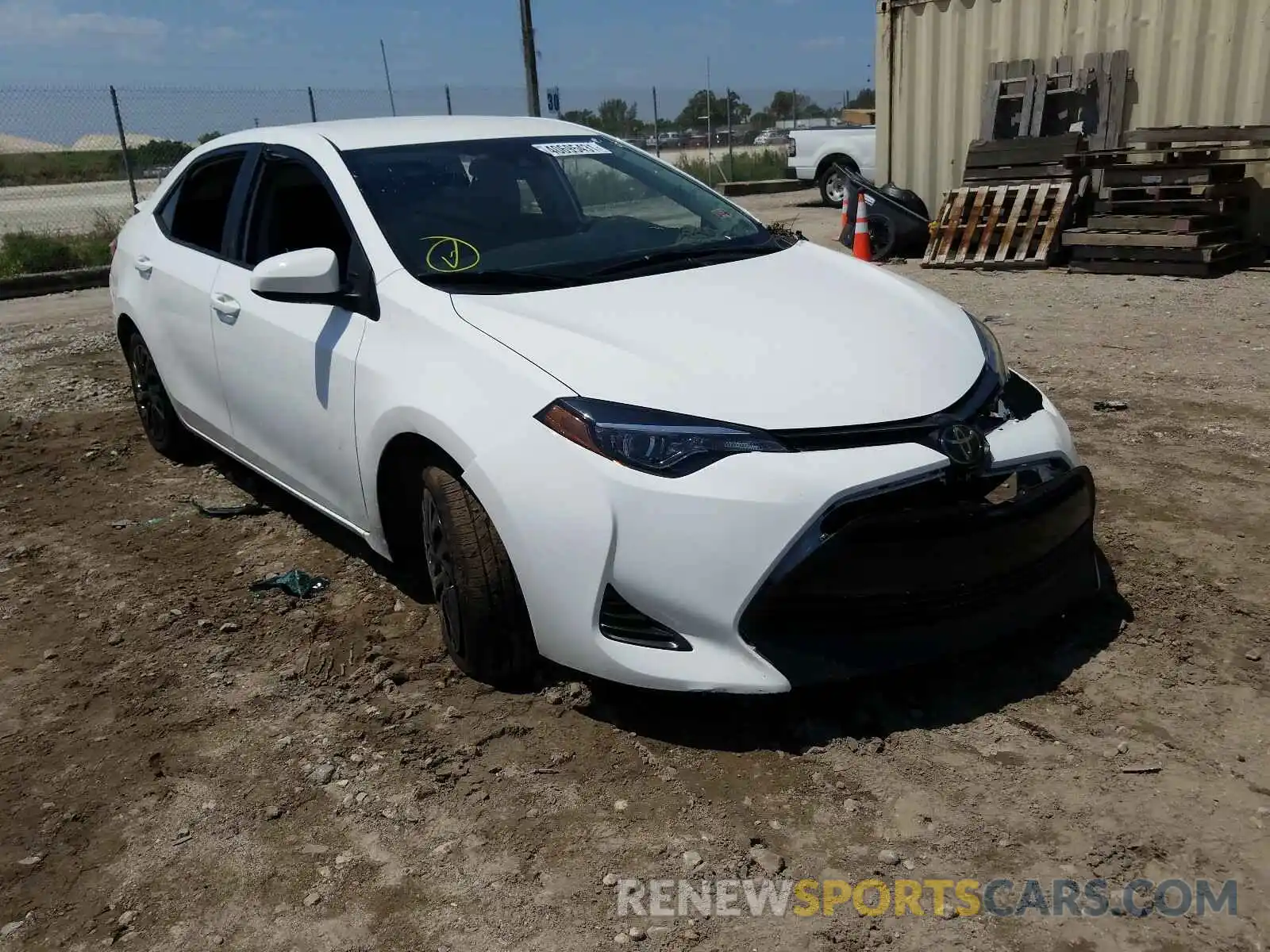 1 Photograph of a damaged car 5YFBURHE4KP944636 TOYOTA COROLLA 2019