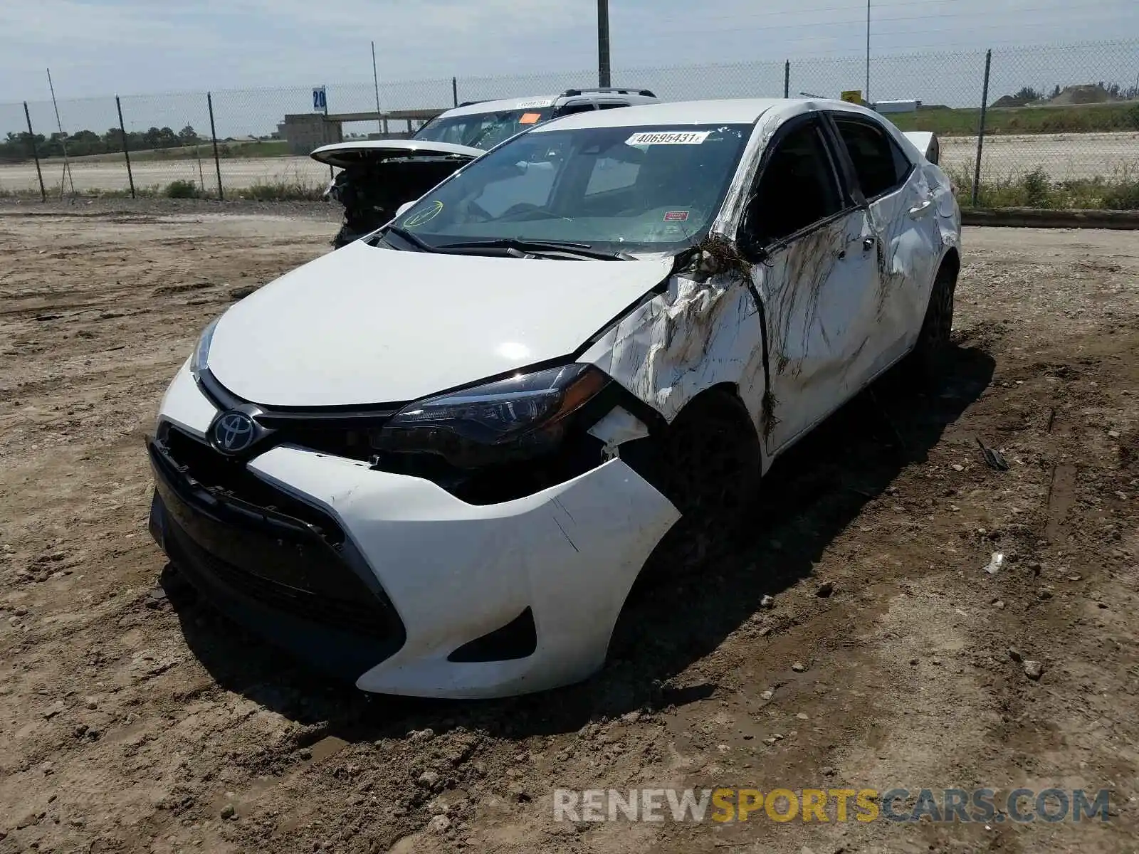 2 Photograph of a damaged car 5YFBURHE4KP944636 TOYOTA COROLLA 2019