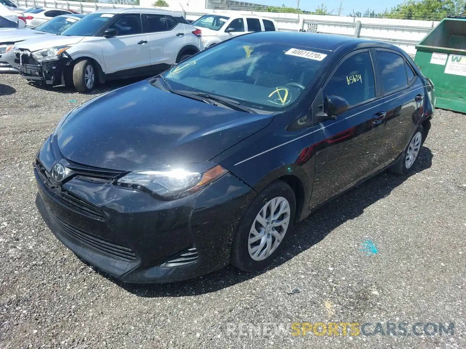 2 Photograph of a damaged car 5YFBURHE4KP944734 TOYOTA COROLLA 2019