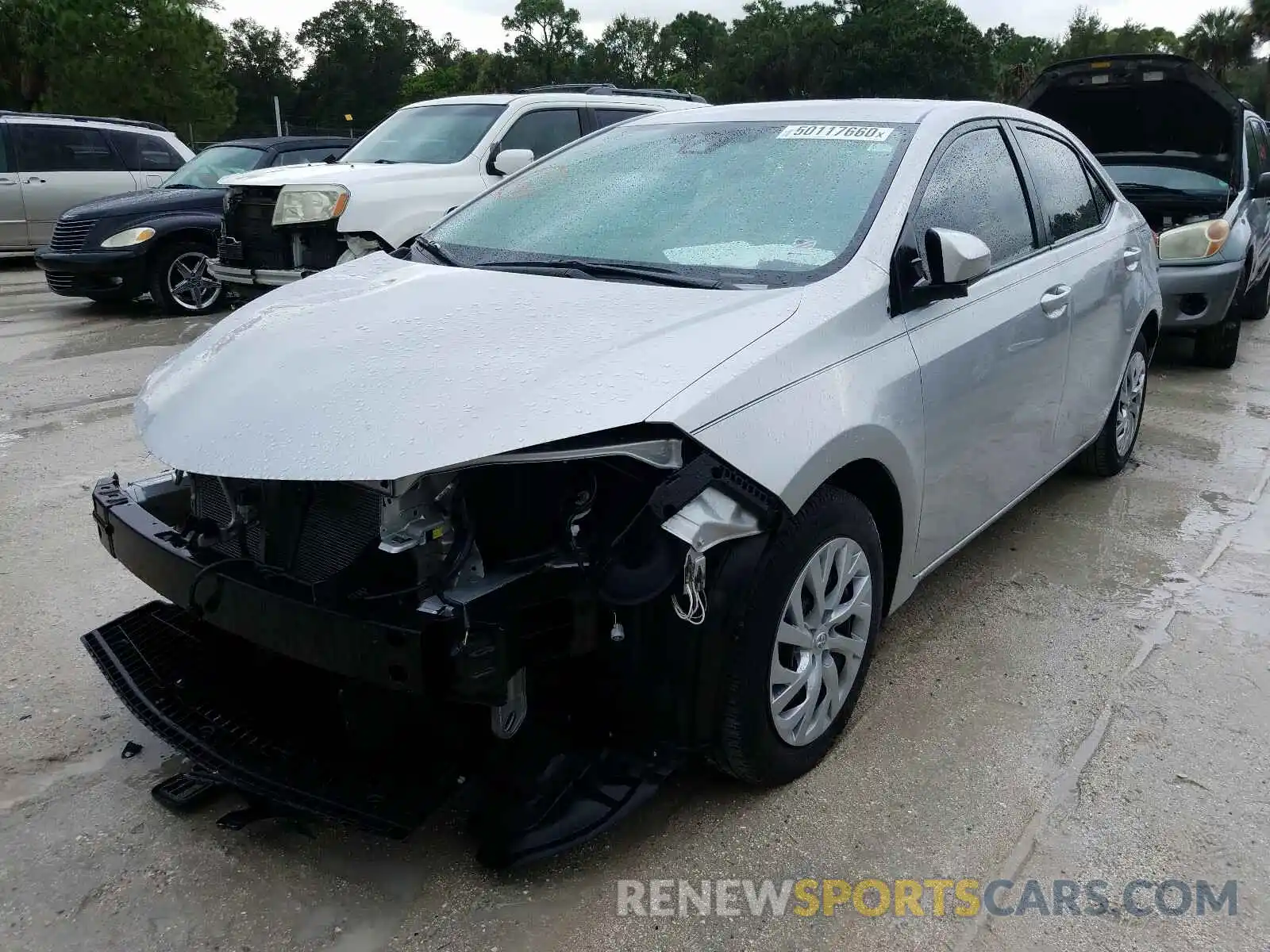 2 Photograph of a damaged car 5YFBURHE4KP944944 TOYOTA COROLLA 2019