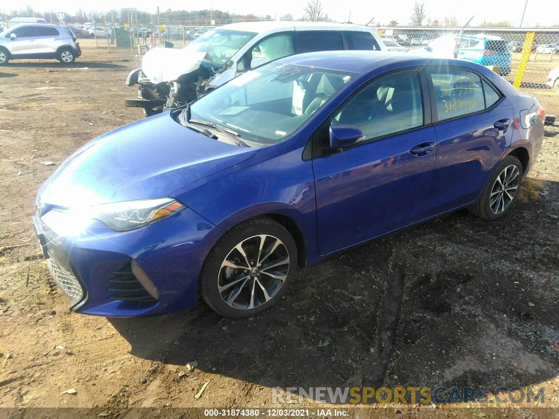 2 Photograph of a damaged car 5YFBURHE4KP944975 TOYOTA COROLLA 2019