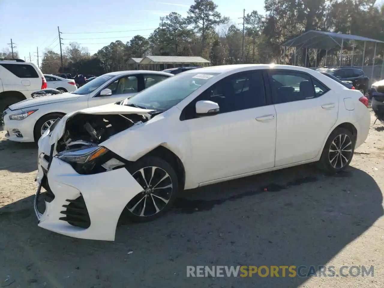 1 Photograph of a damaged car 5YFBURHE4KP945091 TOYOTA COROLLA 2019