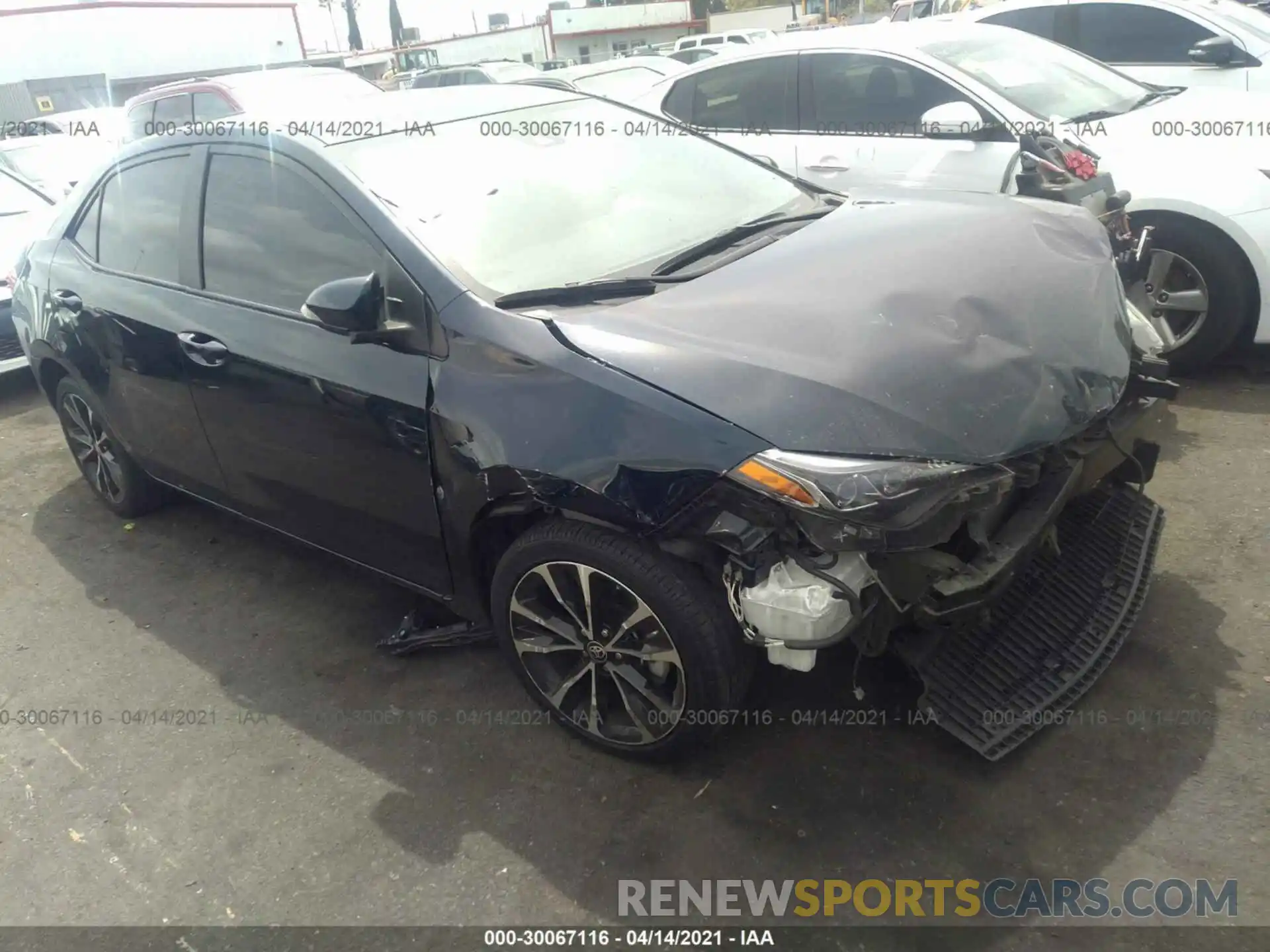 1 Photograph of a damaged car 5YFBURHE4KP945348 TOYOTA COROLLA 2019